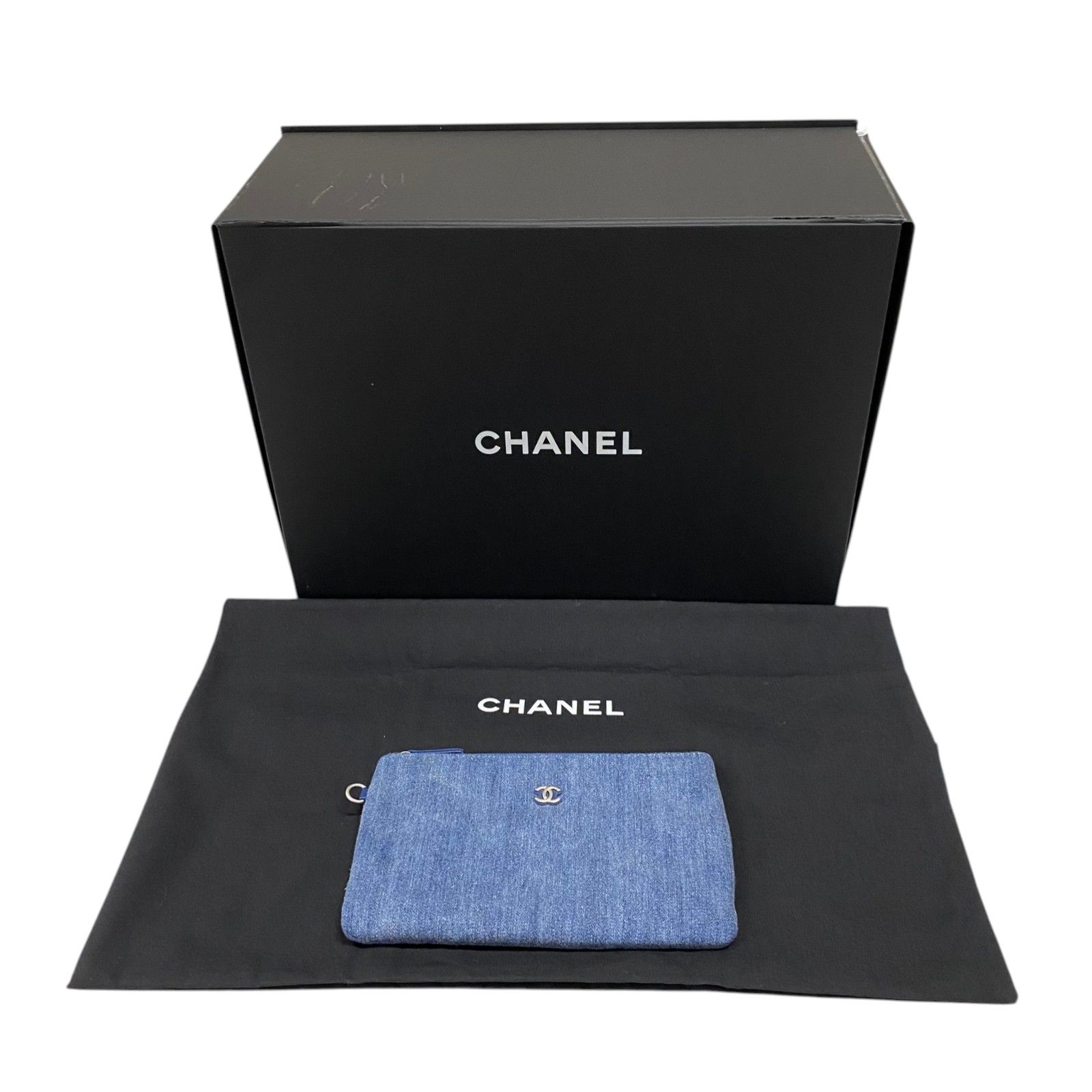 シャネル CHANEL CHANEL22 スモールバッグ AS3260 ブルー シルバー金具