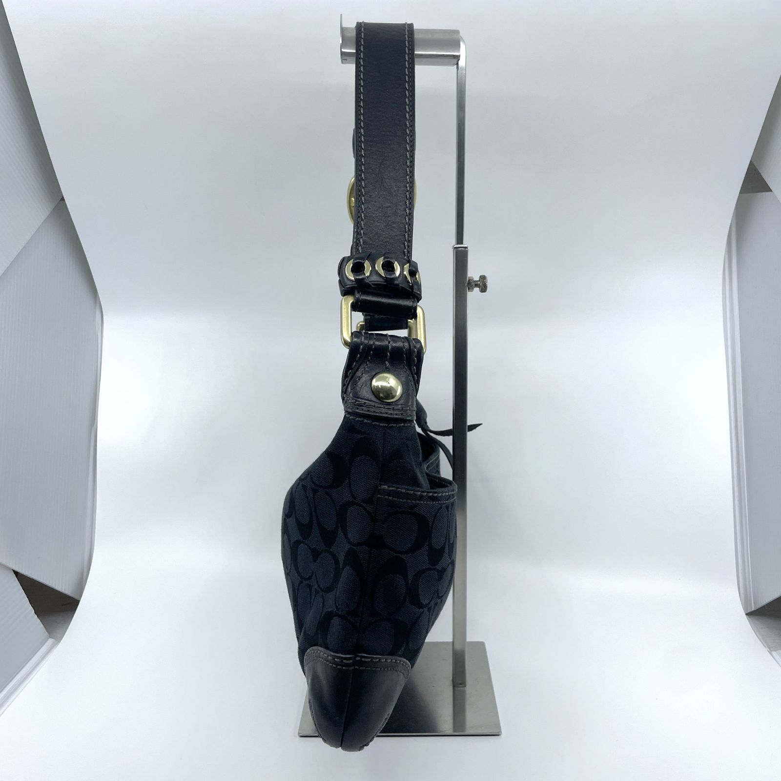COACH コーチ 11431 シグネチャー ワンショルダーバッグ ブラック 黒 