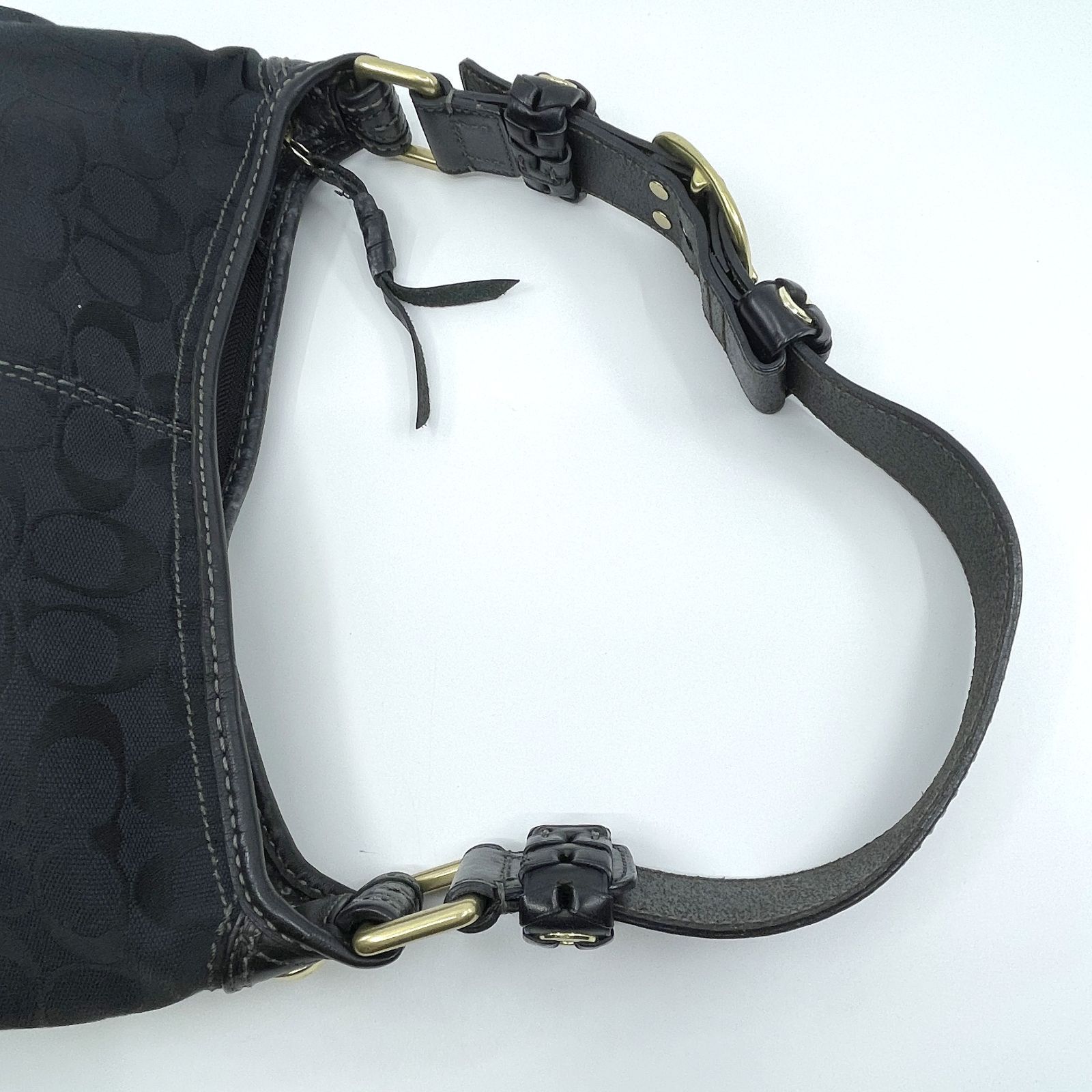 COACH コーチ 11431 シグネチャー ワンショルダーバッグ ブラック 黒 