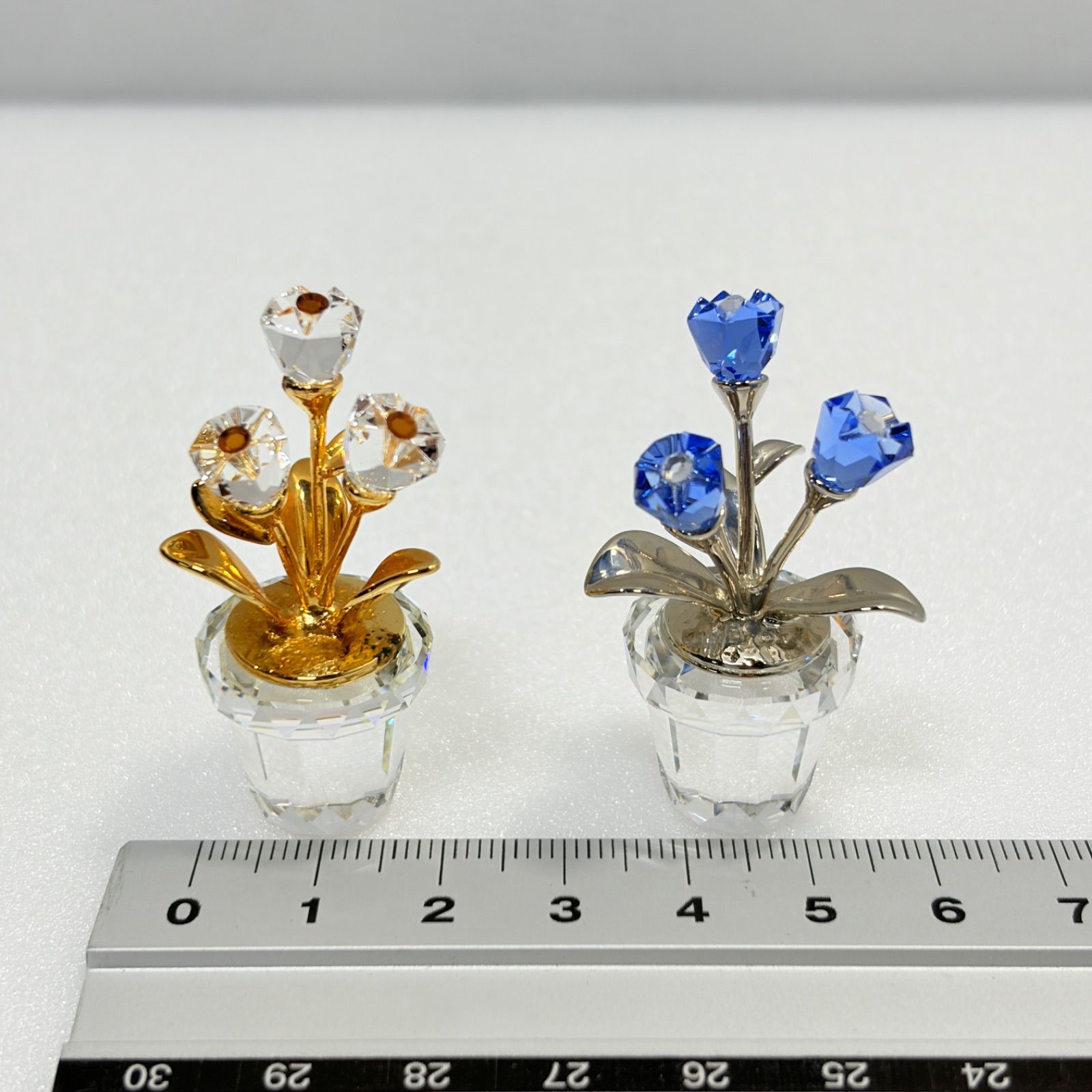 Swarovski スワロフスキー 2個セット フラワーポット フラワー
