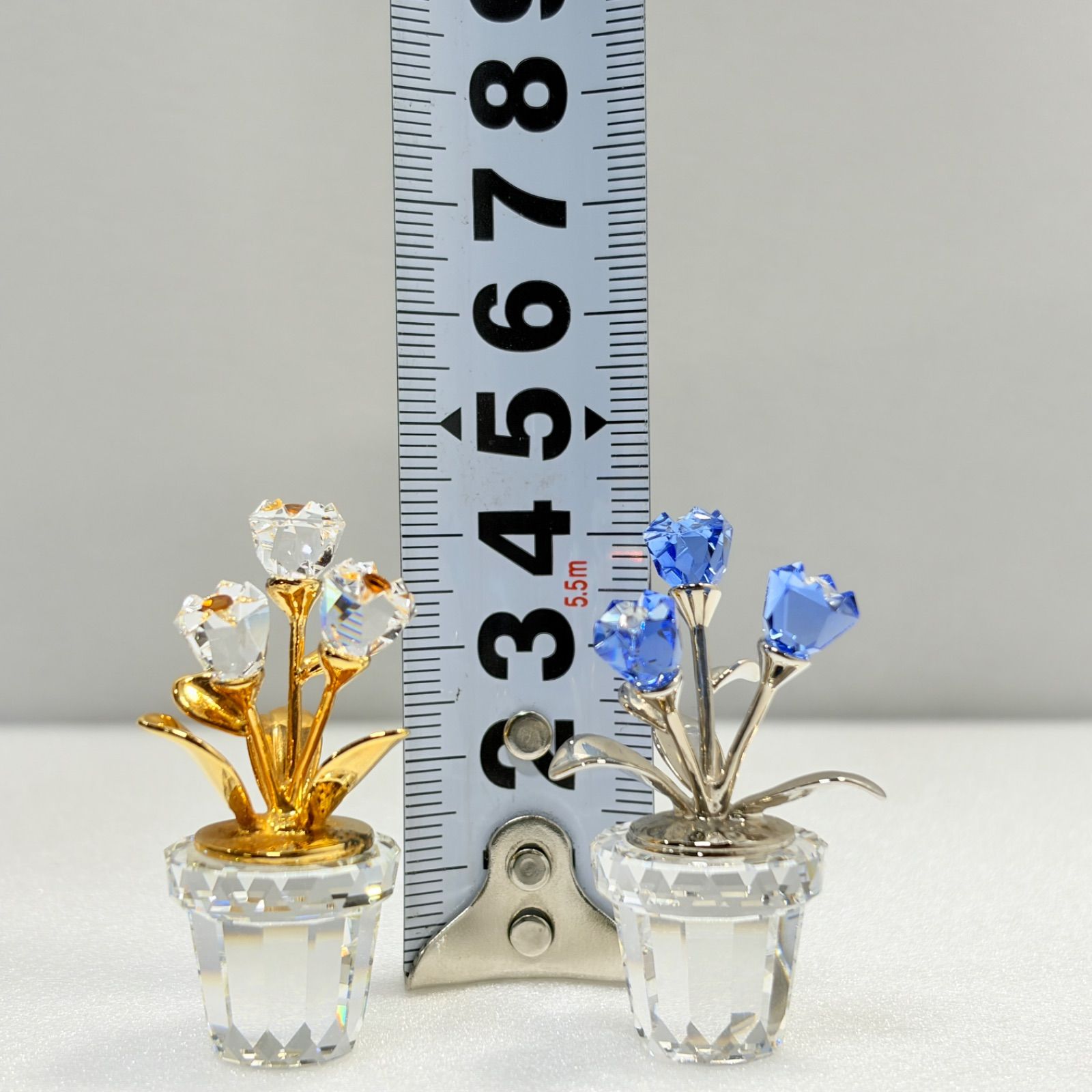 Swarovski スワロフスキー 2個セット フラワーポット フラワー