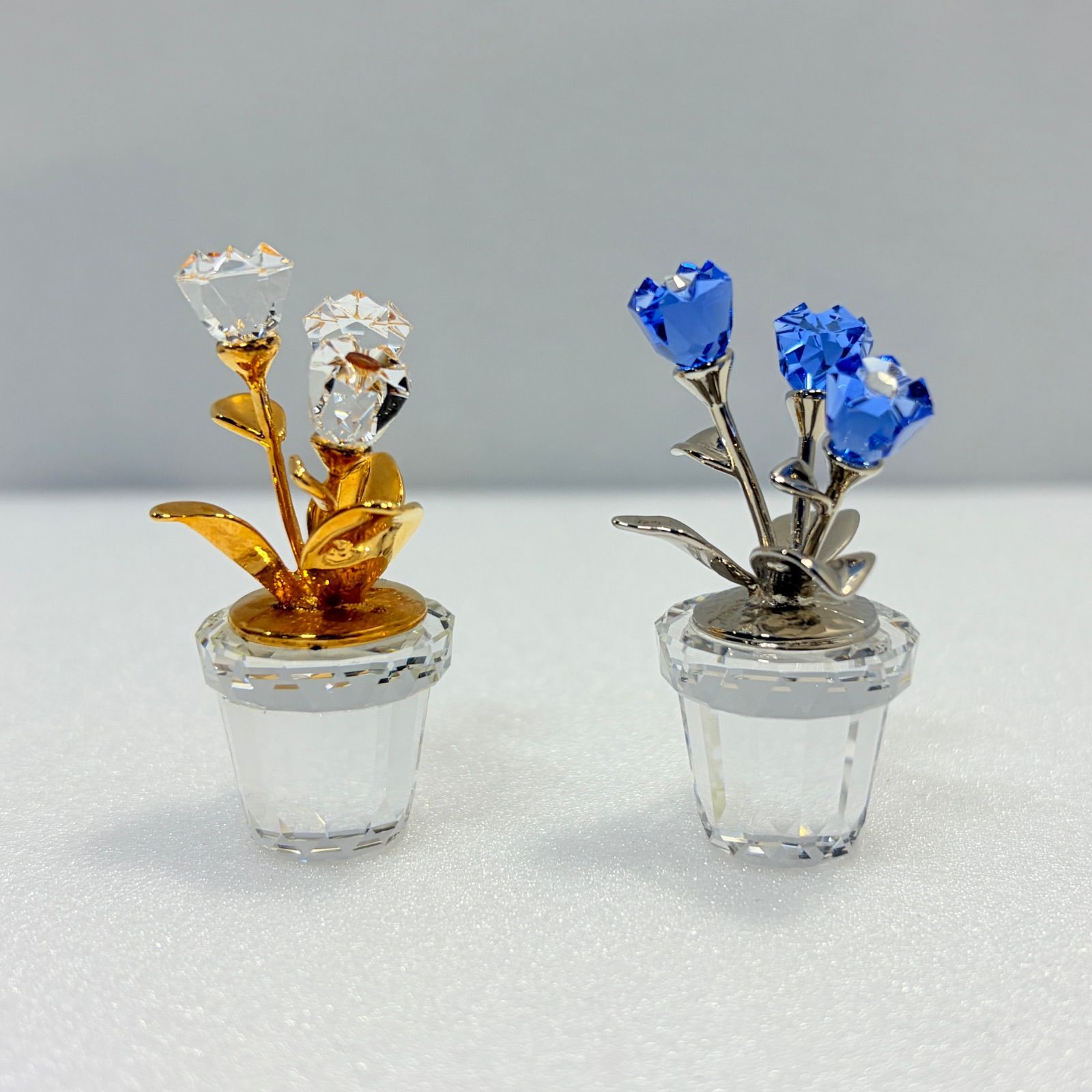 Swarovski スワロフスキー 2個セット フラワーポット フラワー