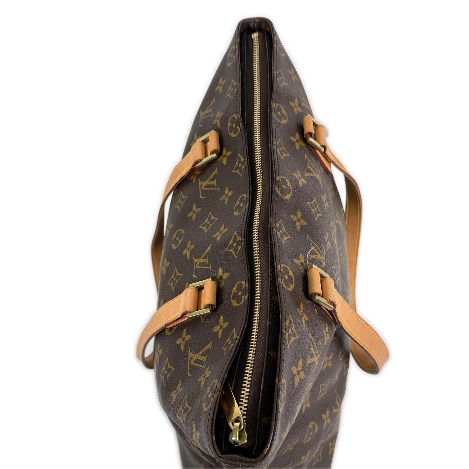 LOUIS VUITTON ルイ・ヴィトン トートバッグ カバ・メゾ Cabas Mezzo ブラウン モノグラムキャンバス ヌメ革 レディース LOUIS VUITTON ルイ・ヴィトン トートバッグ カバ・メゾ Cabas Mezzo