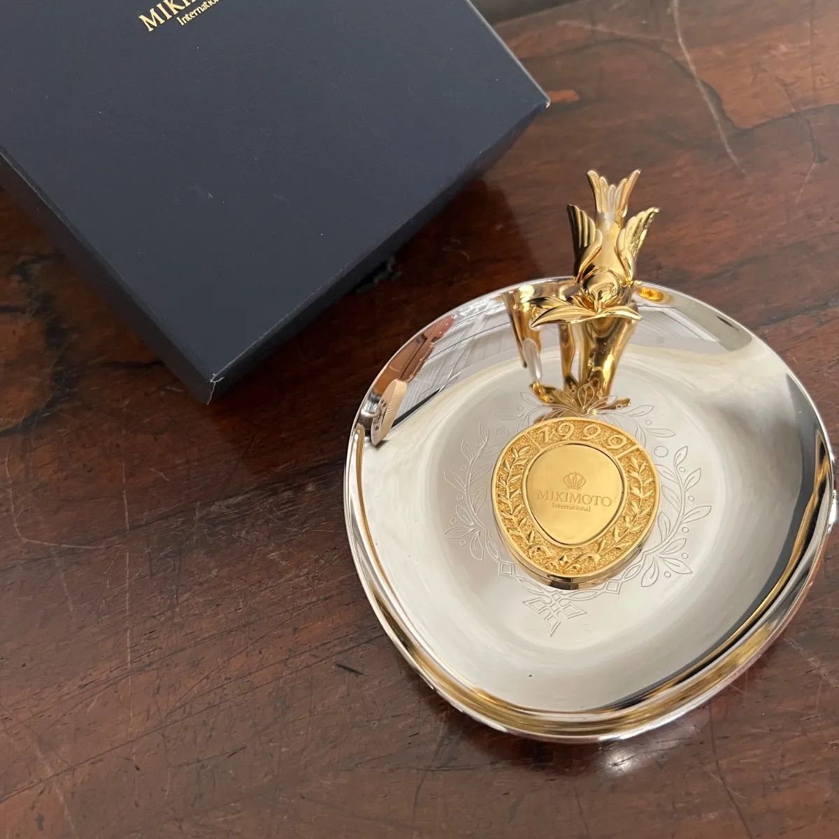 希少 廃盤ミキモト MIKIMOTO 1999年限定 ジュエリートレイ イヤー