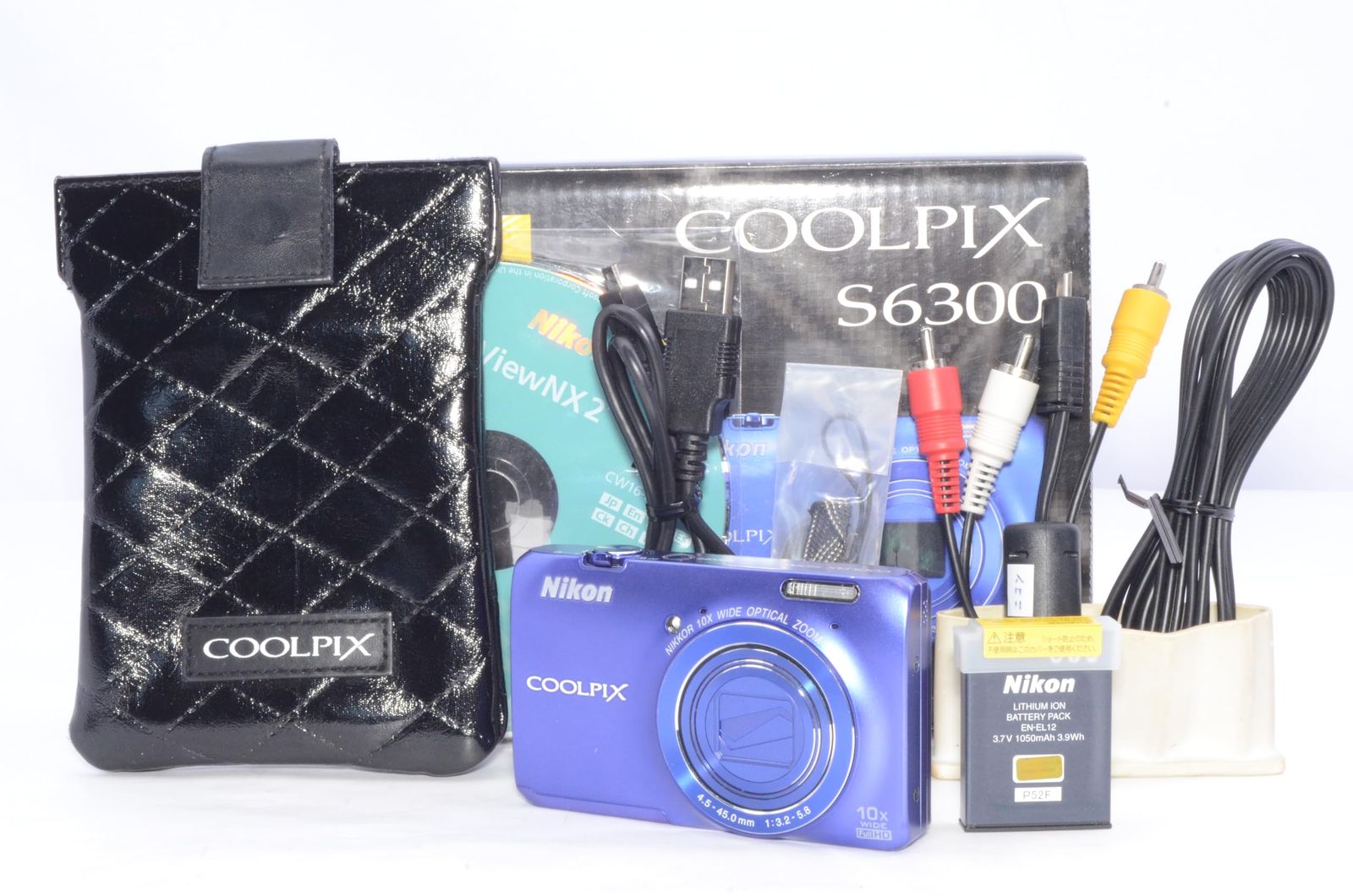 Nikon COOLPIX S6300 スタイリッシュブルー 実用良好 ケース付 動作 