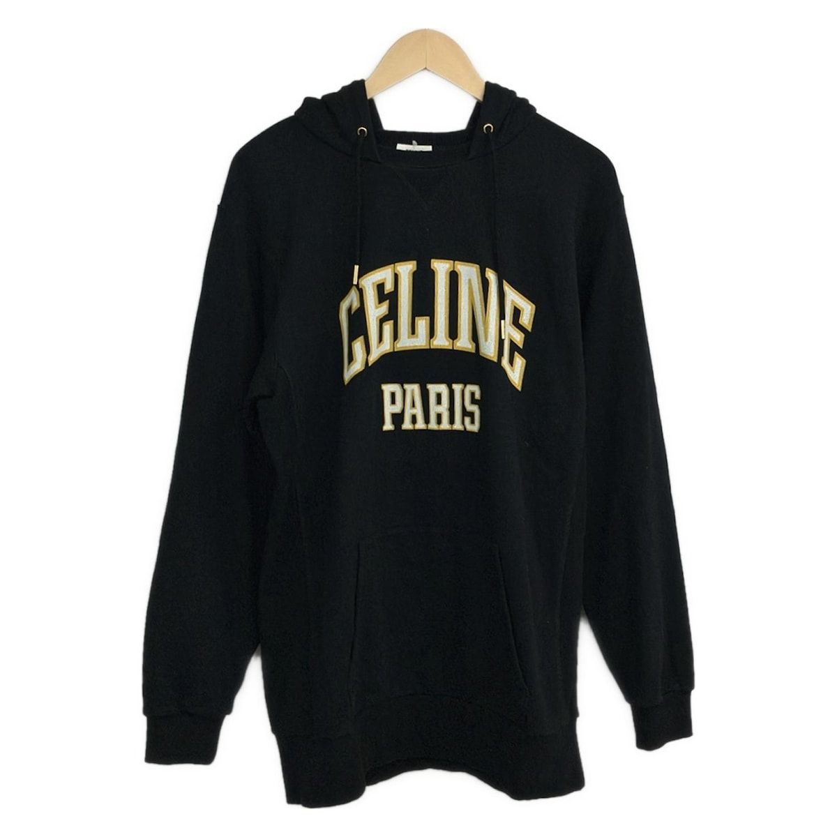 CELINE(セリーヌ) パーカー サイズM レディース美品 2Y70F670Q.38WL 黒 