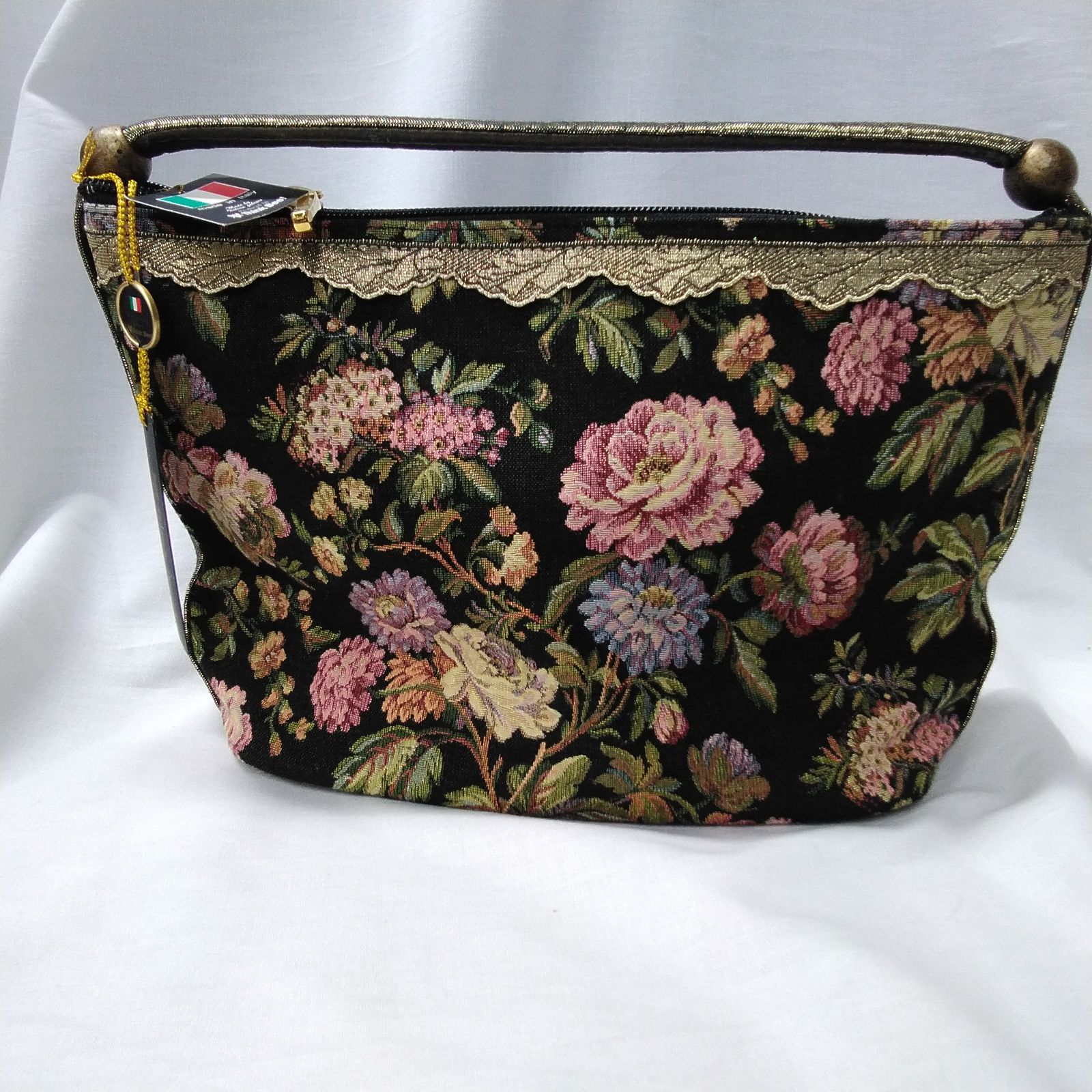 Think Bee!: シンクビー！ 花柄 バッグ ハンドバッグ made in Italy 