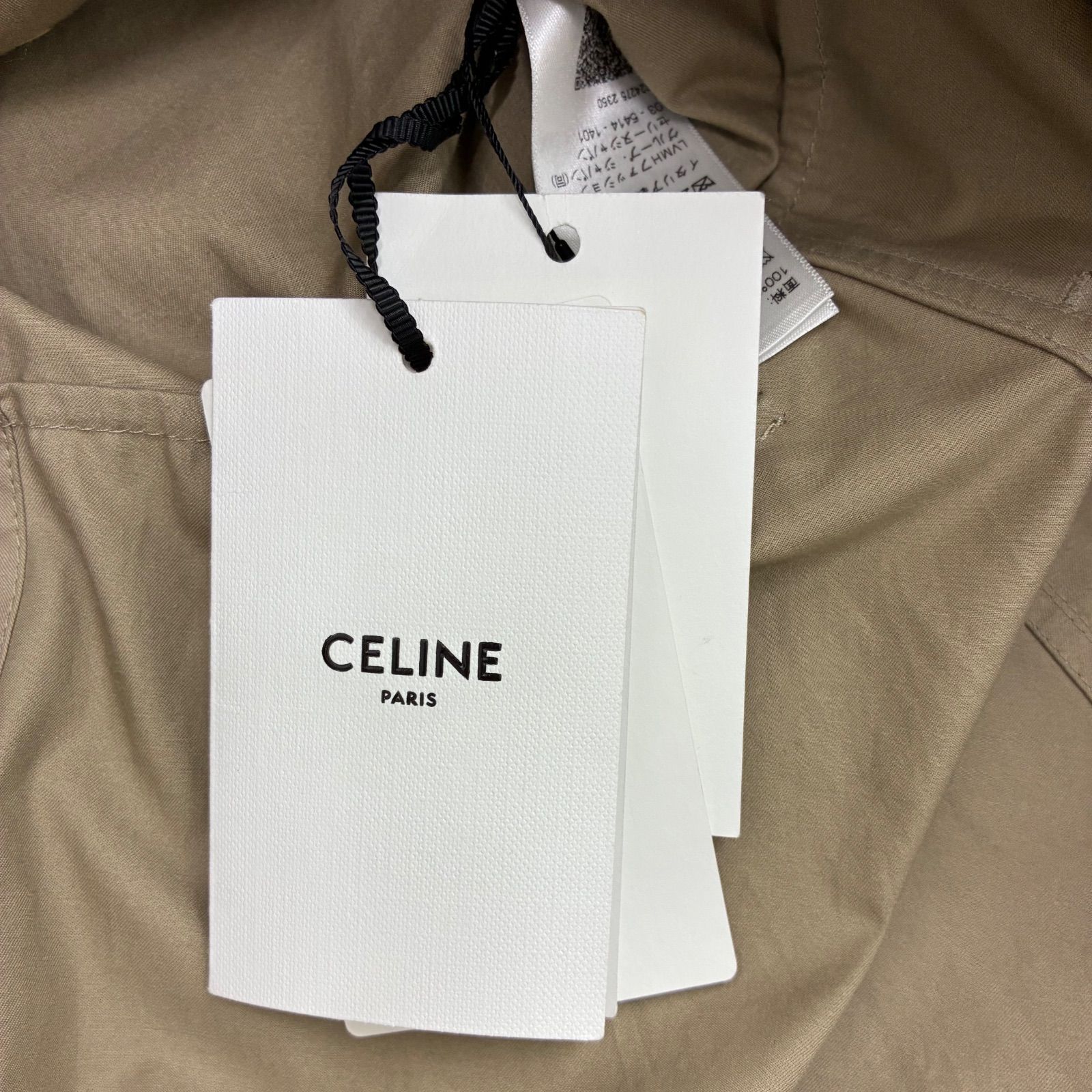 セリーヌ CELINE】新品未使用品！コットントリオンフボタンシャツ 