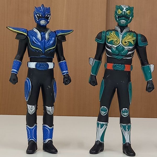 琉神マブヤー ソフビ 2体セット 龍神ガナシー ＆ 凰神カナカナ 2009年