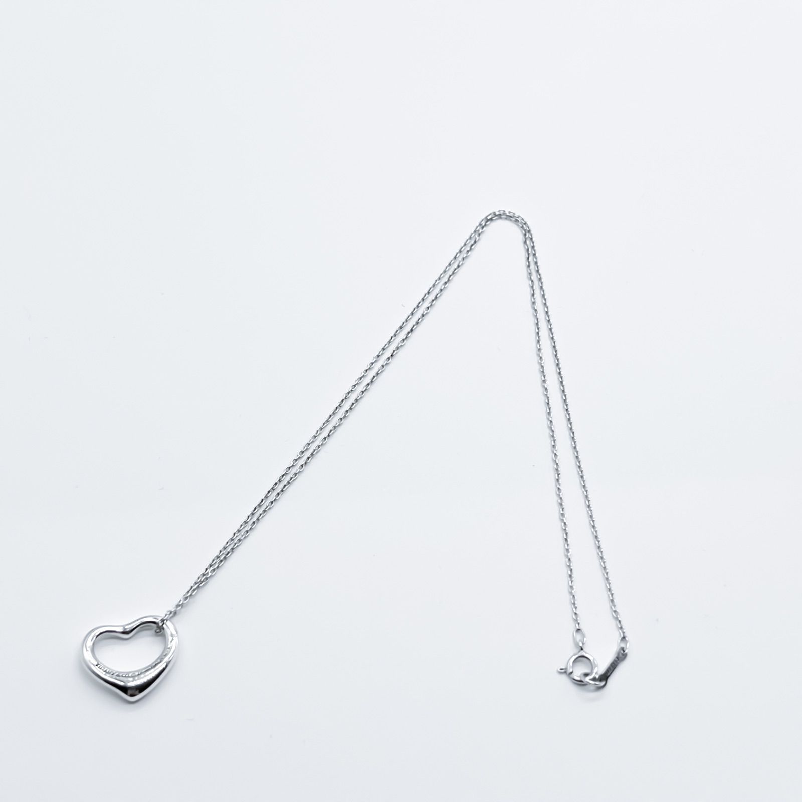 TIFFANY&Co. ティファニー オープンハート ネックレス 925 A383 - メルカリ
