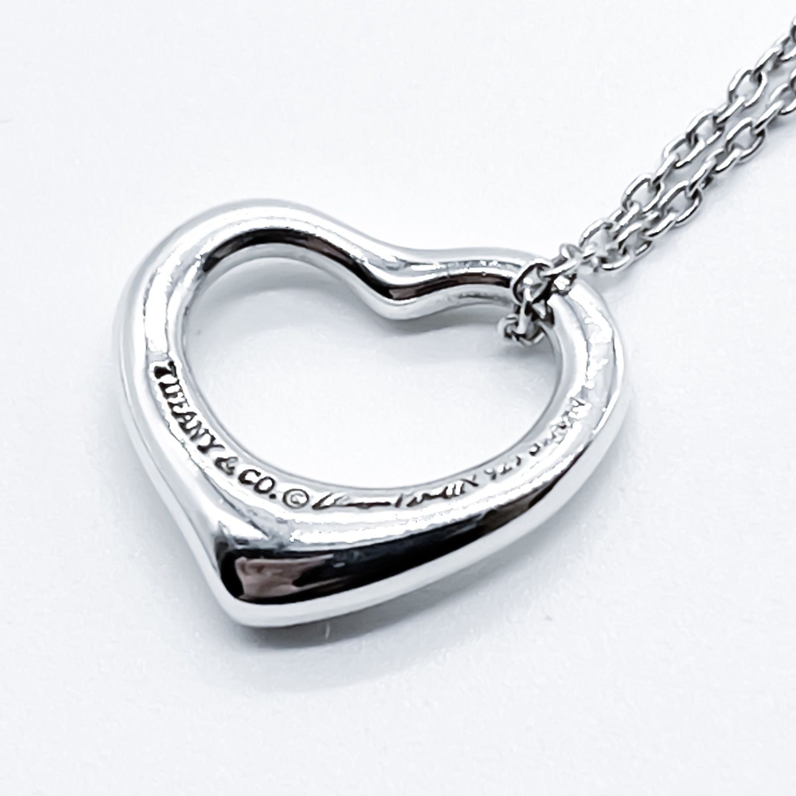 TIFFANY&Co. ティファニー オープンハート ネックレス 925 A383 - メルカリ