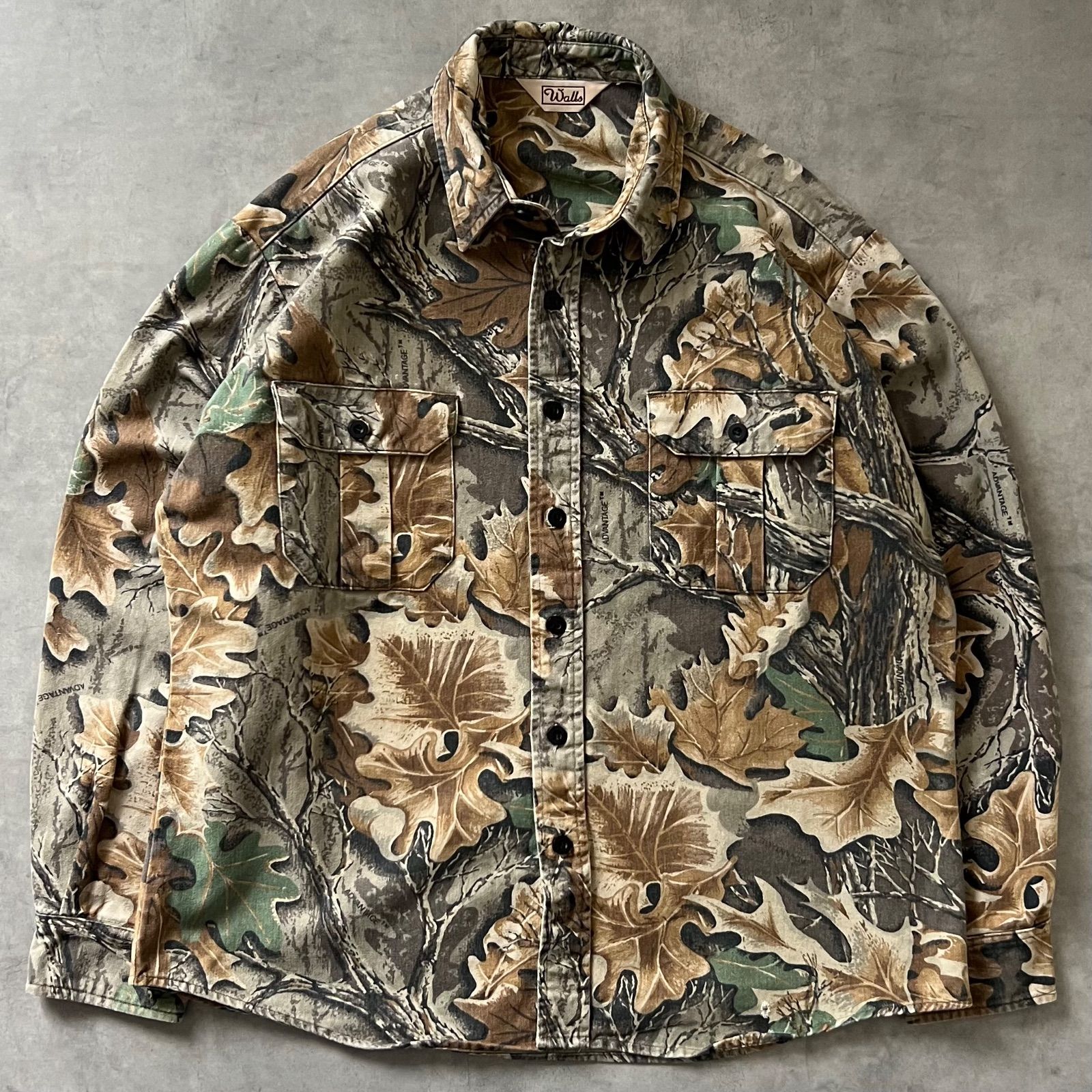 Walls realtree camo printed flannel shirt ウォールズ リアルツリー 