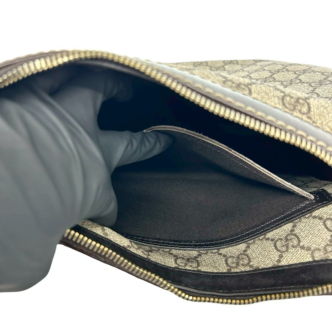 極 美品 希少品 ロゴミラー付 GUCCI グッチ GGスプリーム ロゴ 柄