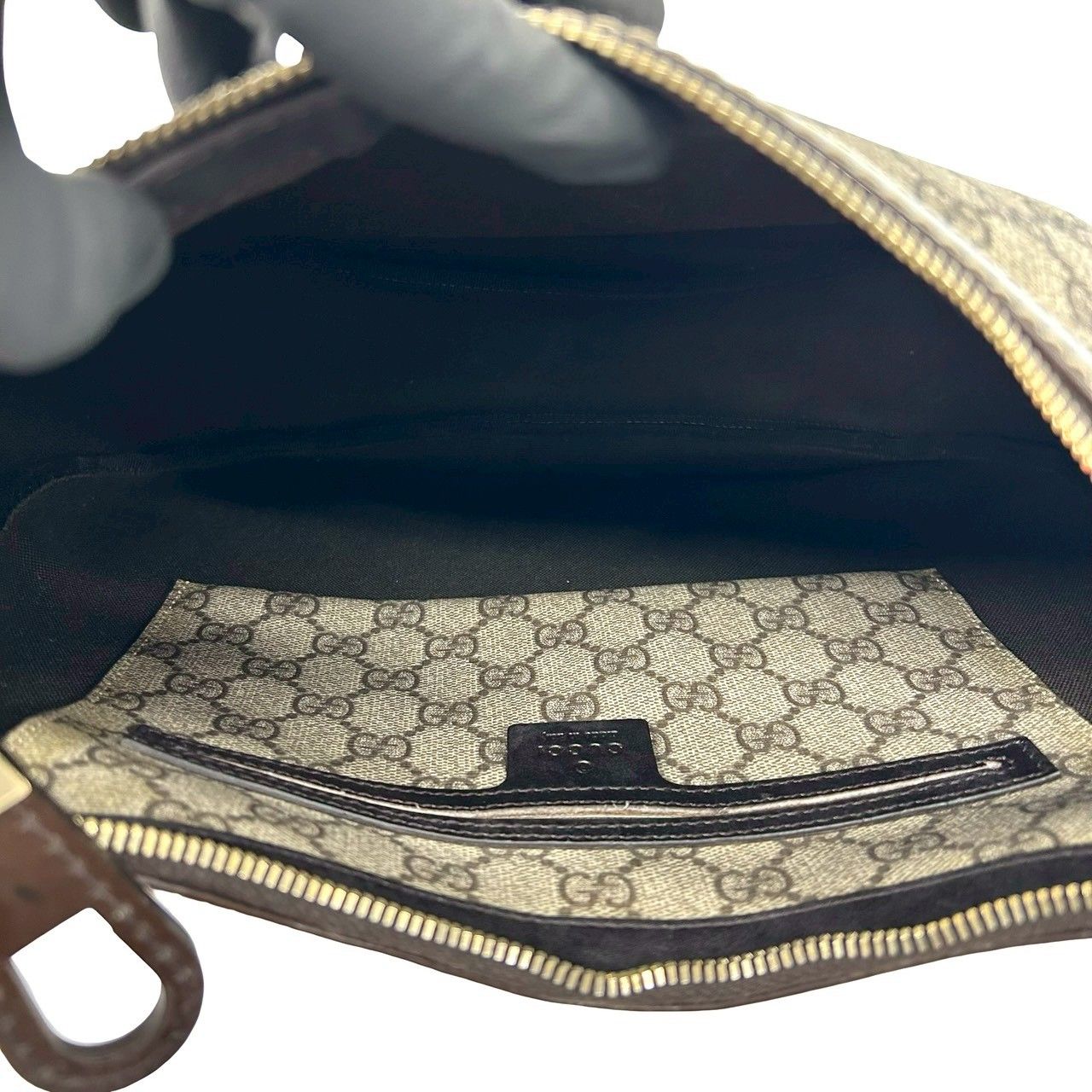 極 美品 希少品 ロゴミラー付 GUCCI グッチ GGスプリーム ロゴ 柄