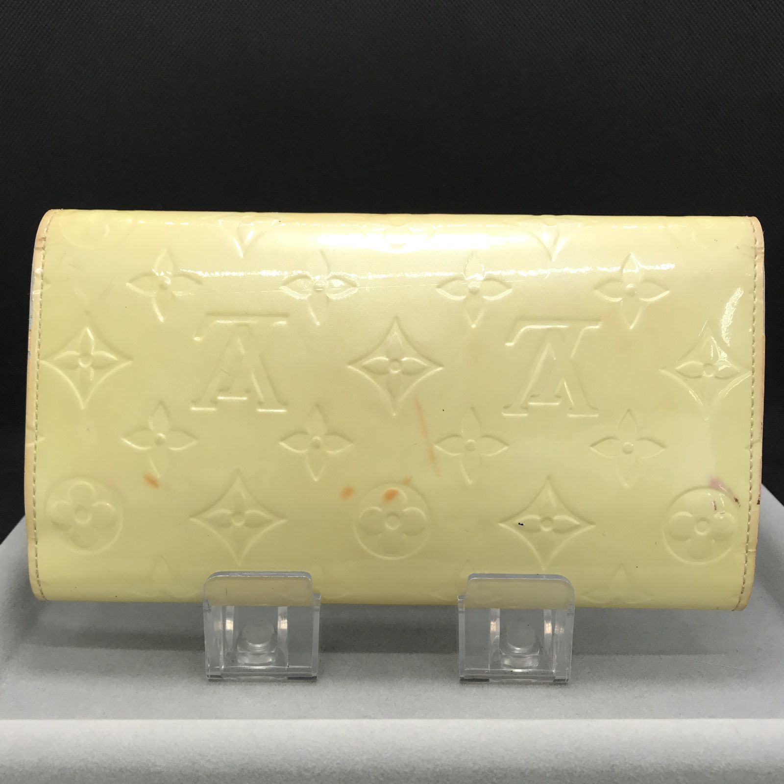【SALE】LOUIS VUITTON ルイヴィトン 長財布 ベージュ　ヴェルニ LOUIS VUITTON ルイヴィトン 長財布 ヴェルニ ライトベージュ系 1456