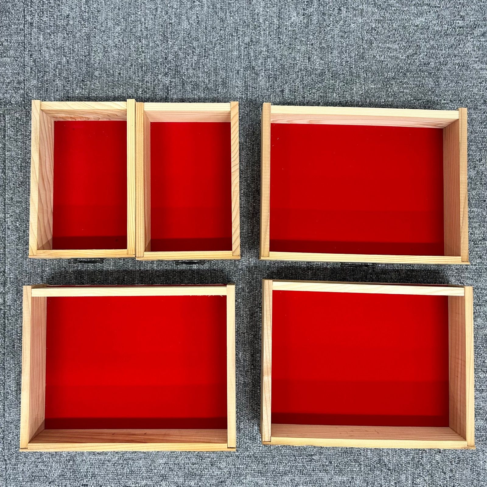 木製 焼杉 ミニ箪笥 薬箱 小物入れ 昭和レトロ 引き出し多め 木目が