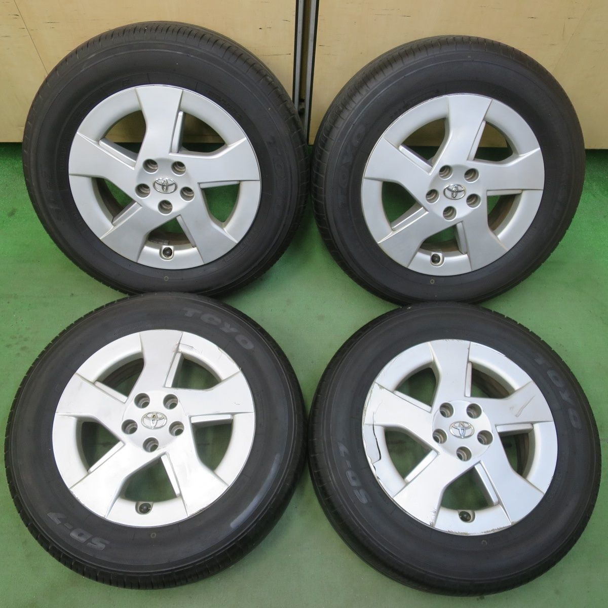 BS Plyaz PX 195/65R15】夏タイヤ【トヨタ 30プリウス 純正ホイール 15