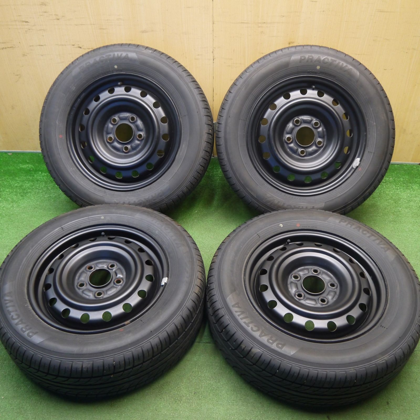 バリ溝！24年！キレイ！ほぼ10分☆195/65R15 プラクティバ ヨコハマ 