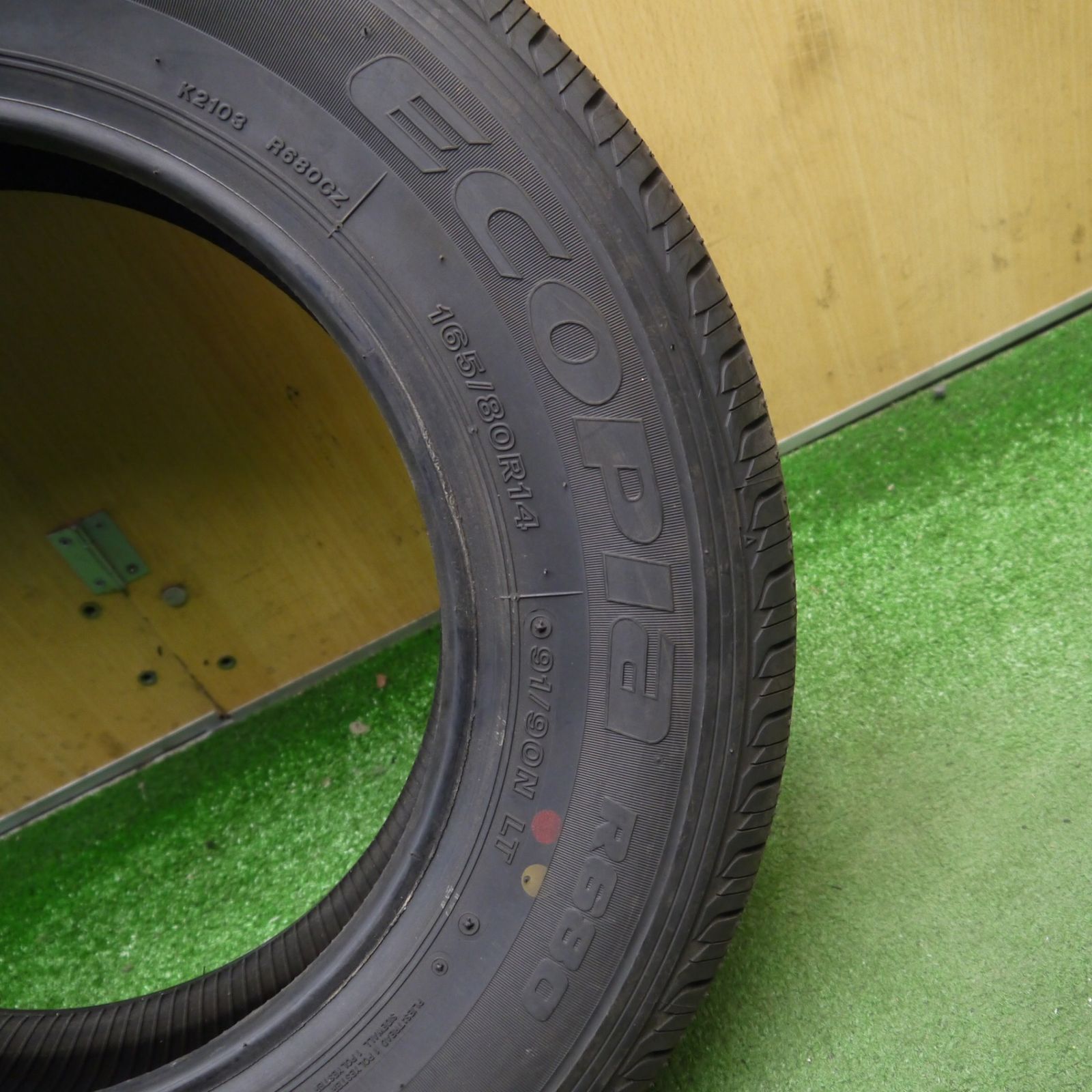 新車外し！22年！1本☆165/80R14 91/90N ブリヂストン エコピア R680 
