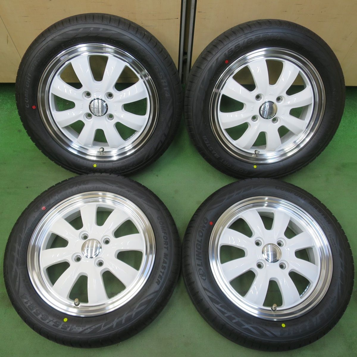 ほぼ未使用！25年！美品☆Gyraft 8S 155/65R14 リンロン COMFORT 