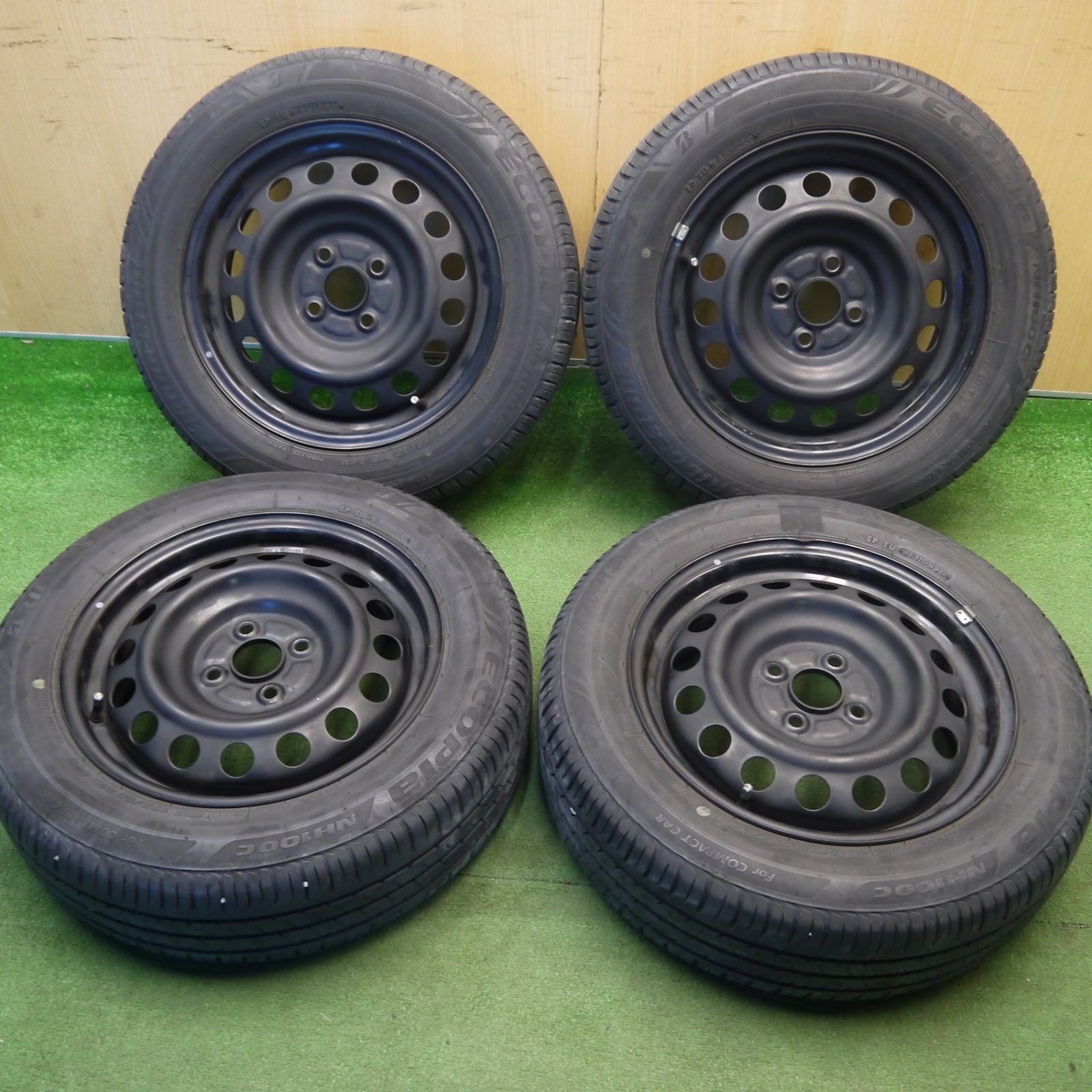 4本価格☆175/65R15 ブリヂストン エコピア NH100C スチール ホイール 