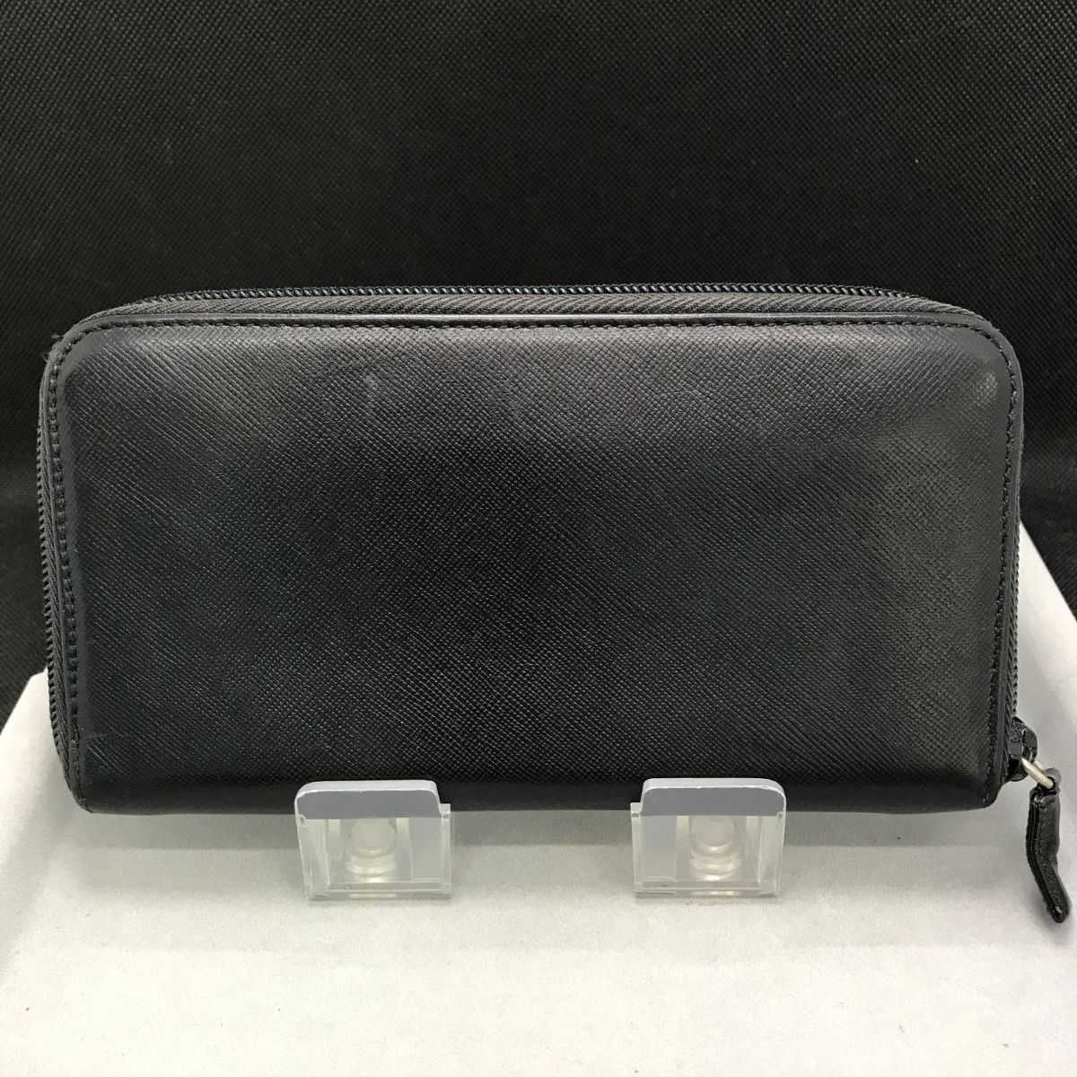 PRADA プラダ 長財布 サフィアーノ レザー 三角ロゴ 834 - メルカリ