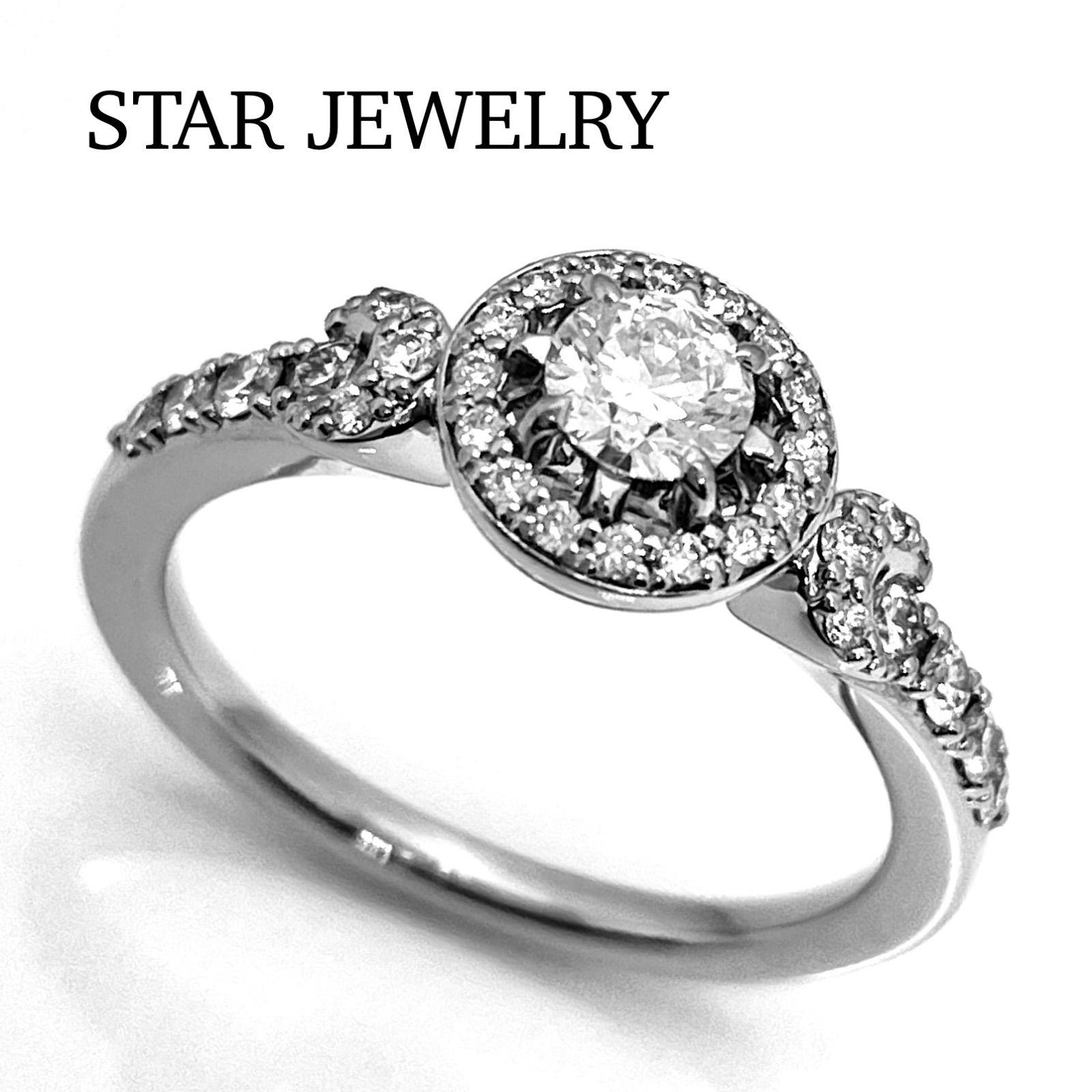 STAR JEWELRY / スタージュエリー ダイヤリング エクリプス ヘイロー 