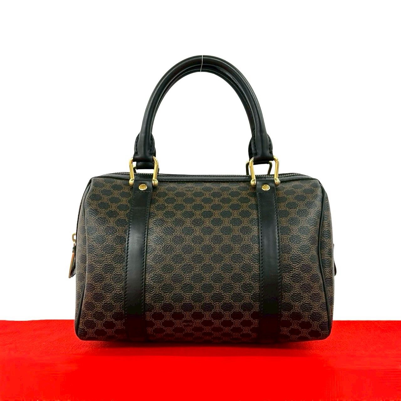 極 美品 CELINE セリーヌ マカダム ブラゾン トリオンフ ロゴ 柄 極 美品 CELINE セリーヌ マカダム ブラゾン トリオンフ ロゴ 柄