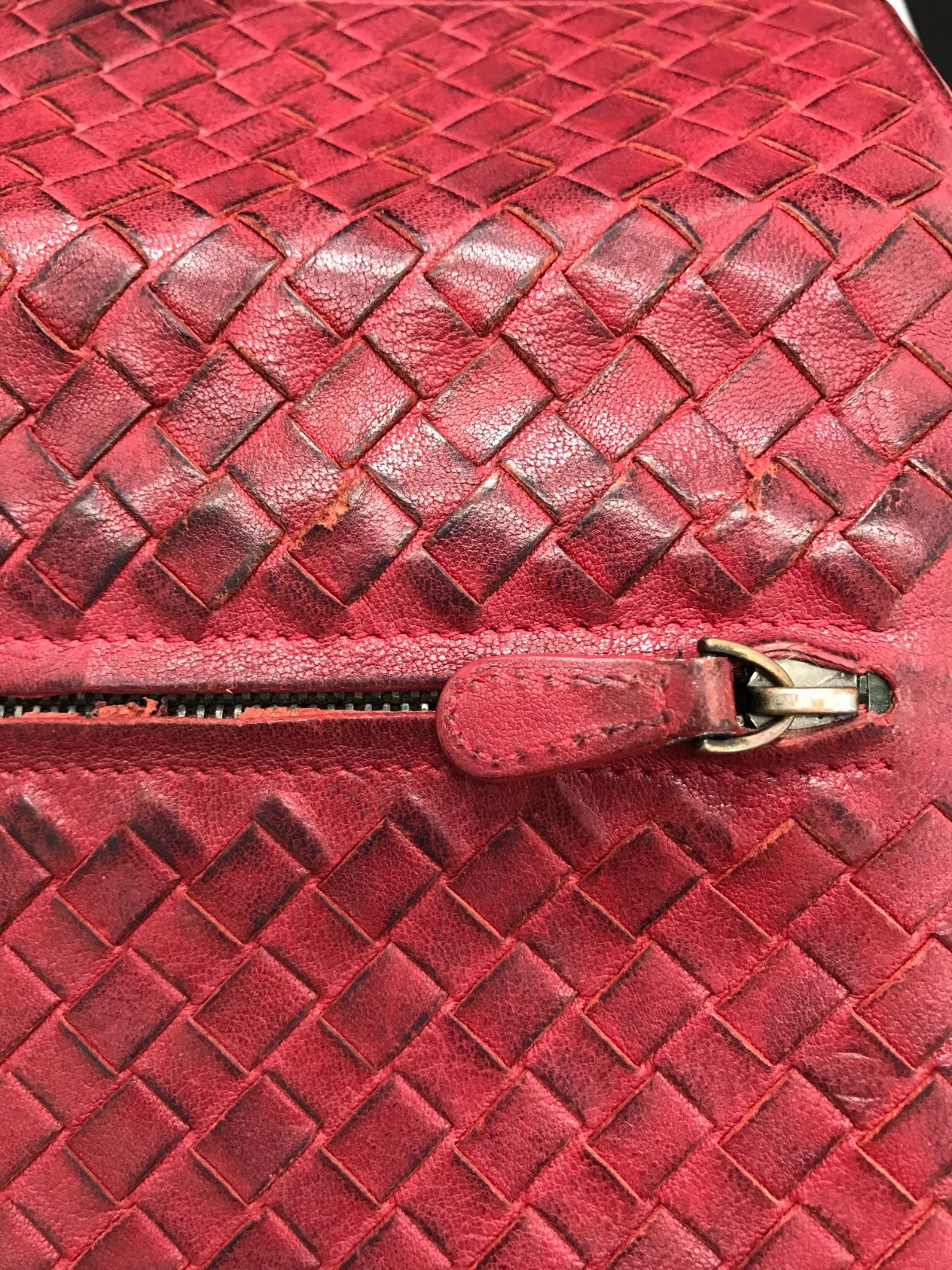 Bottega Veneta ボッテガヴェネタ 長財布 レッド系 589 - メルカリ
