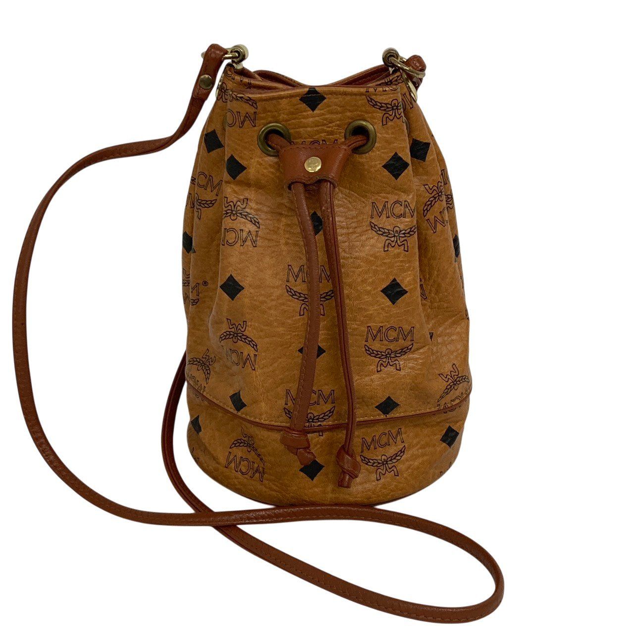 ショルダーバッグ MCM/エムシーエム/レザー/巾着型/ショルダーバッグ 