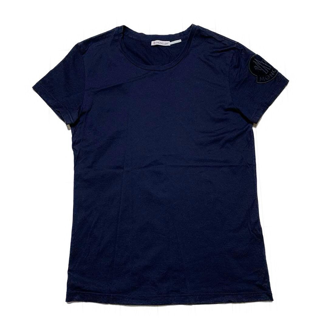 XS モンクレール ロゴ Tシャツ ネイビー モンクレール Tシャツ XS