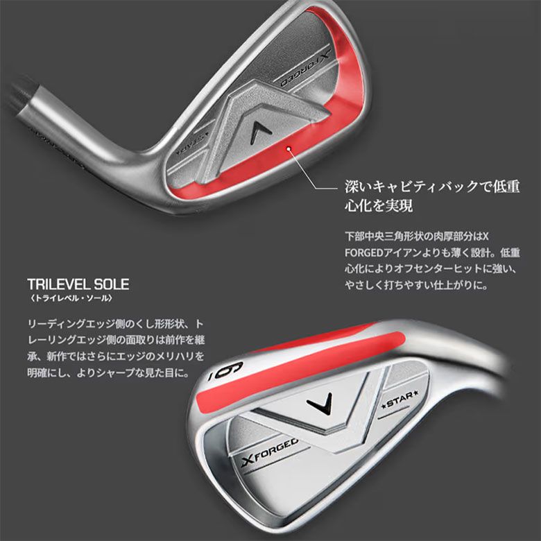 キャロウェイ Xフォージド スター アイアンセット 5本組(6-P) NSプロ 
