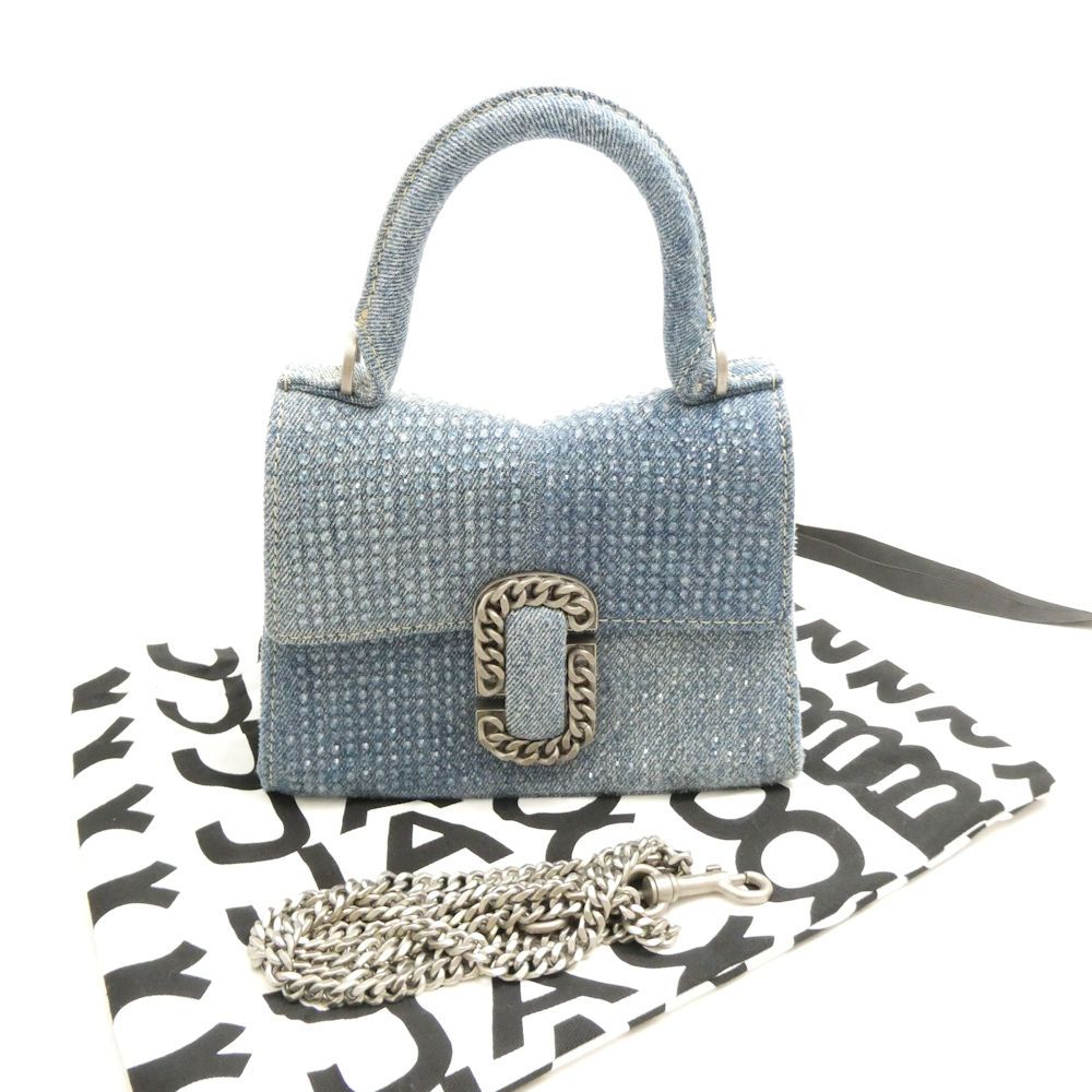 美品 MARC JACOBS マークジェイコブス ザ クリスタル デニム セント 