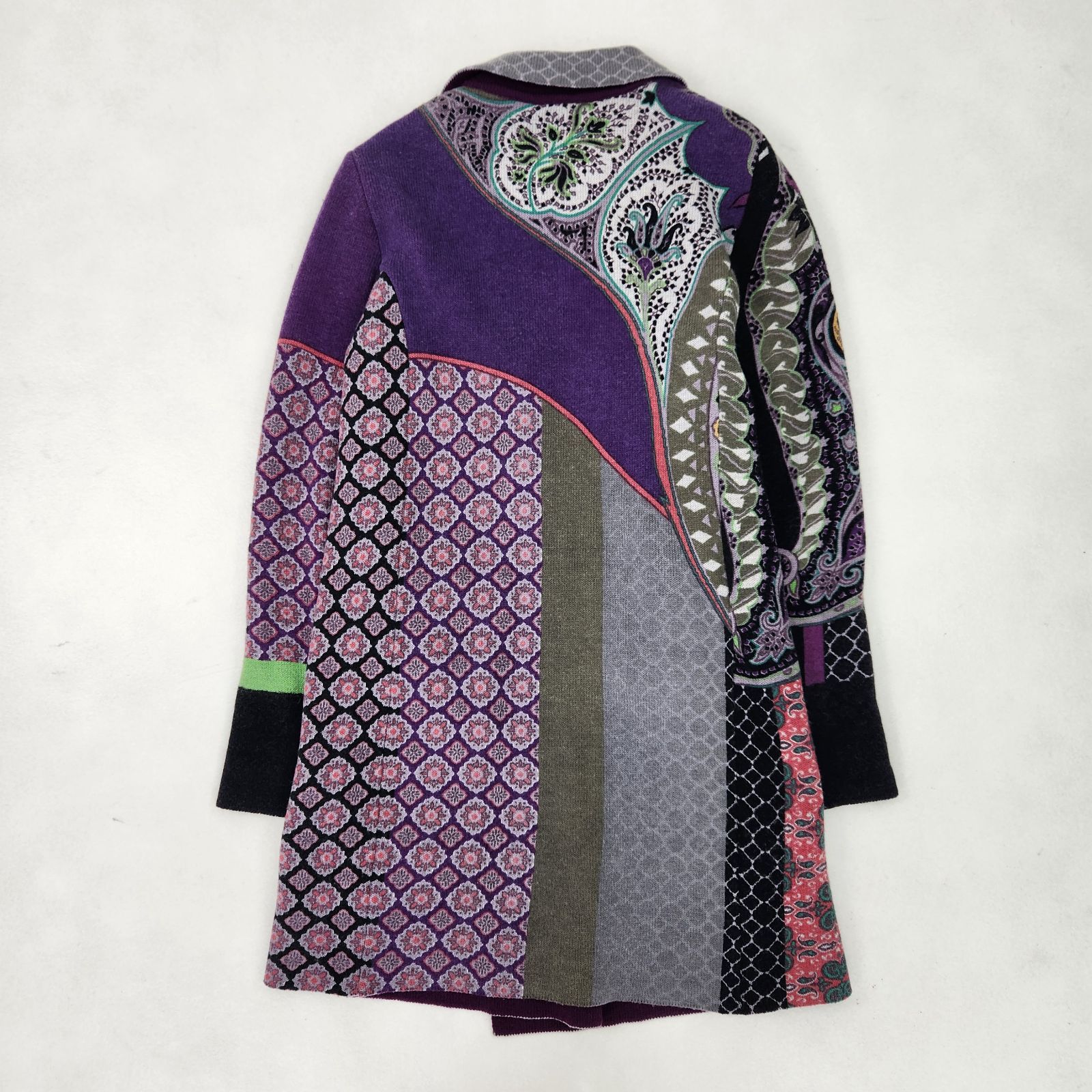 ETRO コート エトロ ペイズリー柄 ウール 上質 ダブルブレスト 42 