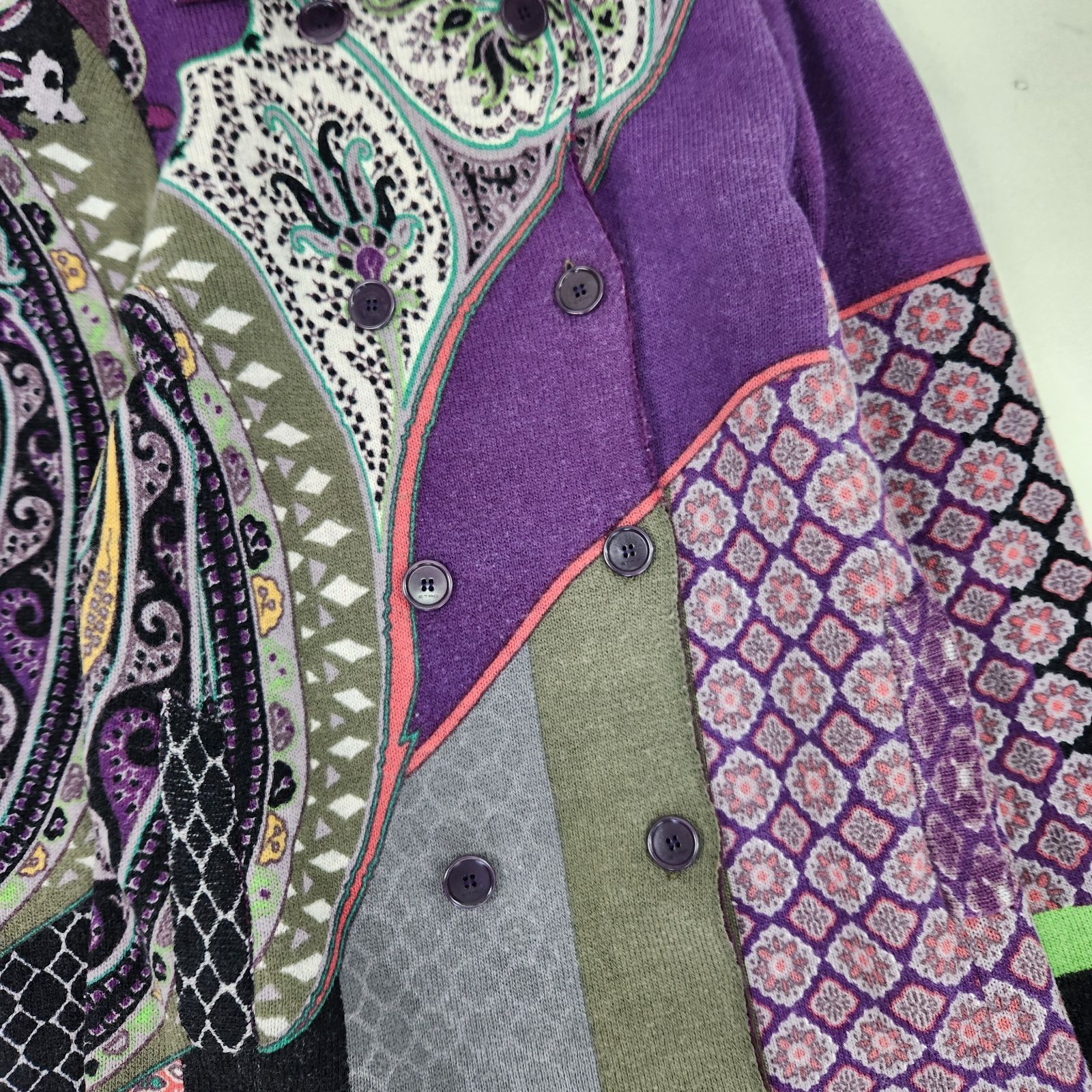 ETRO コート エトロ ペイズリー柄 ウール 上質 ダブルブレスト 42 