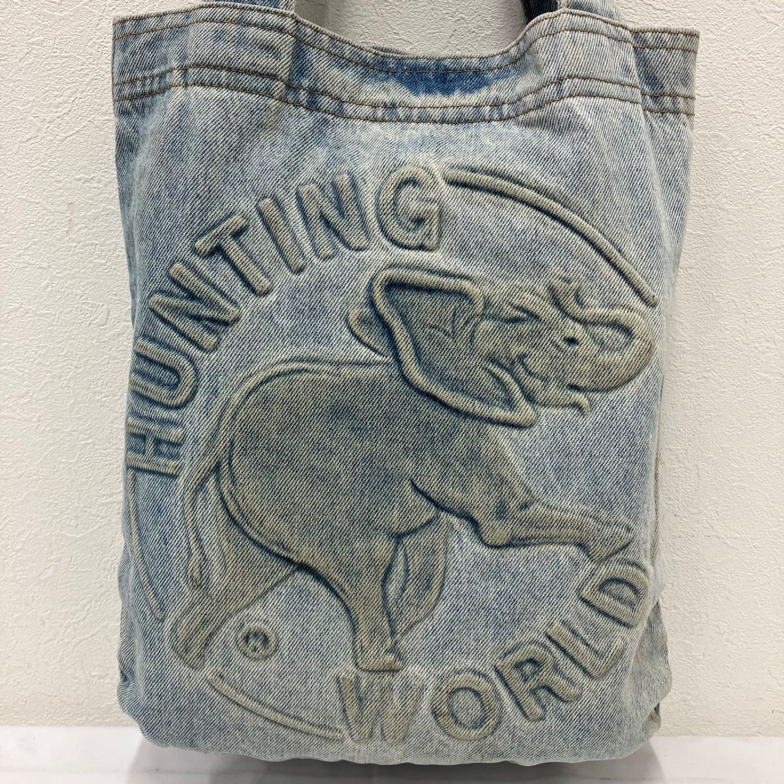 1443 HUNTING WORLD ハンティングワールド トートバッグ デニム ロゴ