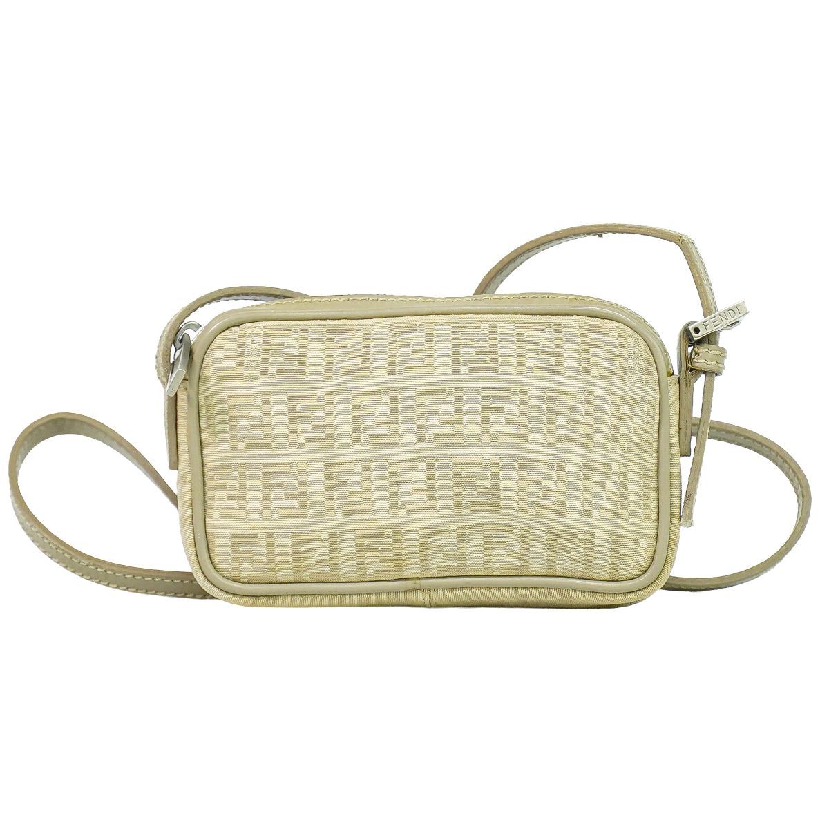 本物 フェンディ FENDI ズッキーノ ショルダーバッグ キャンバス 
