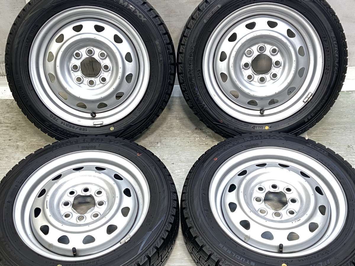 155/65R14 ダンロップ ウィンターマックス WM02 キャロウィン MN 14x4 