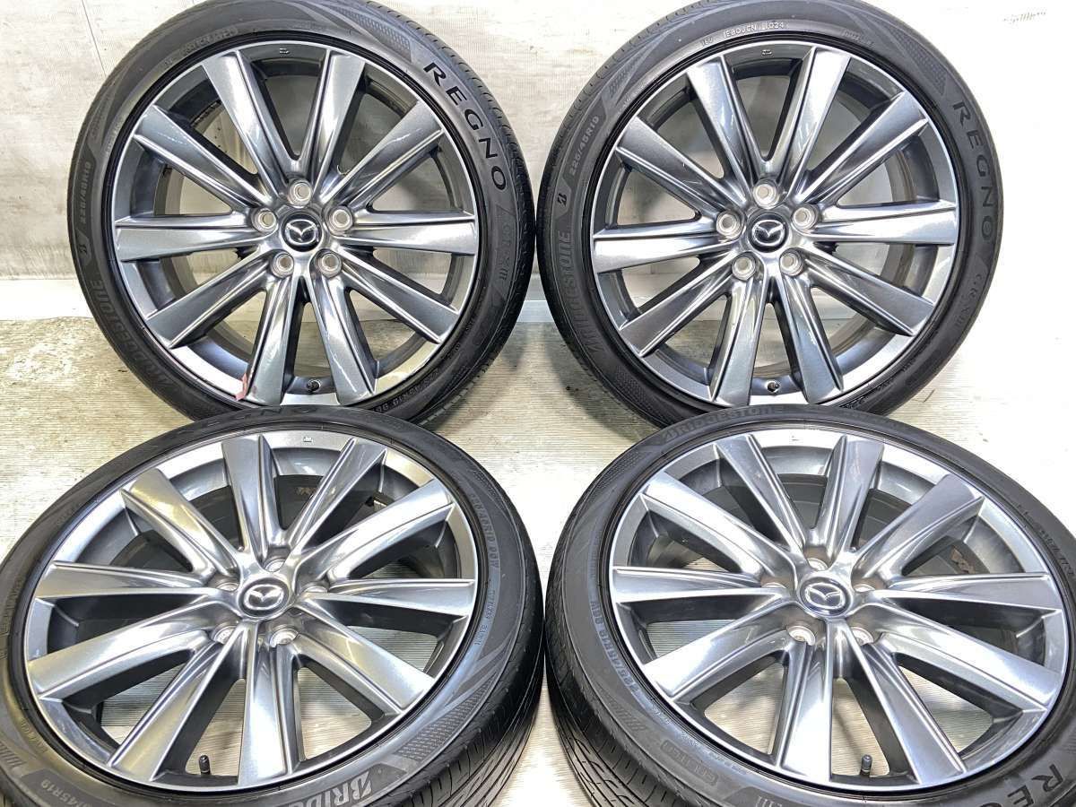 225/45R19 ブリヂストン レグノ GR-X3 マツダ純正 19x7.5 45 114.3-5穴 