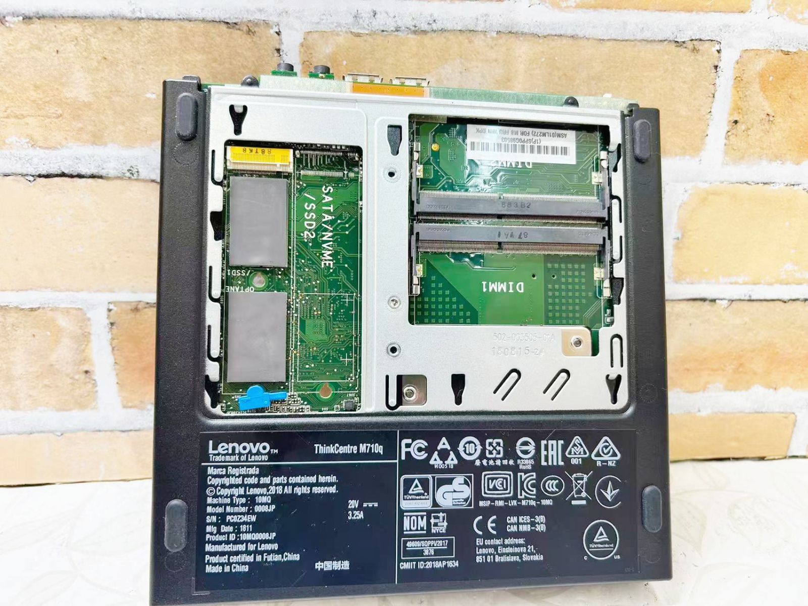 Lenovo M710q 中古 中古】Lenovo M710q ミニPC ベアボーン 7世代対応 - メルカリ