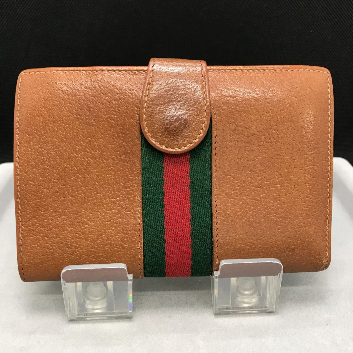 GUCCI グッチ 二つ折り財布 シェリーライン がま口 802 - メルカリ