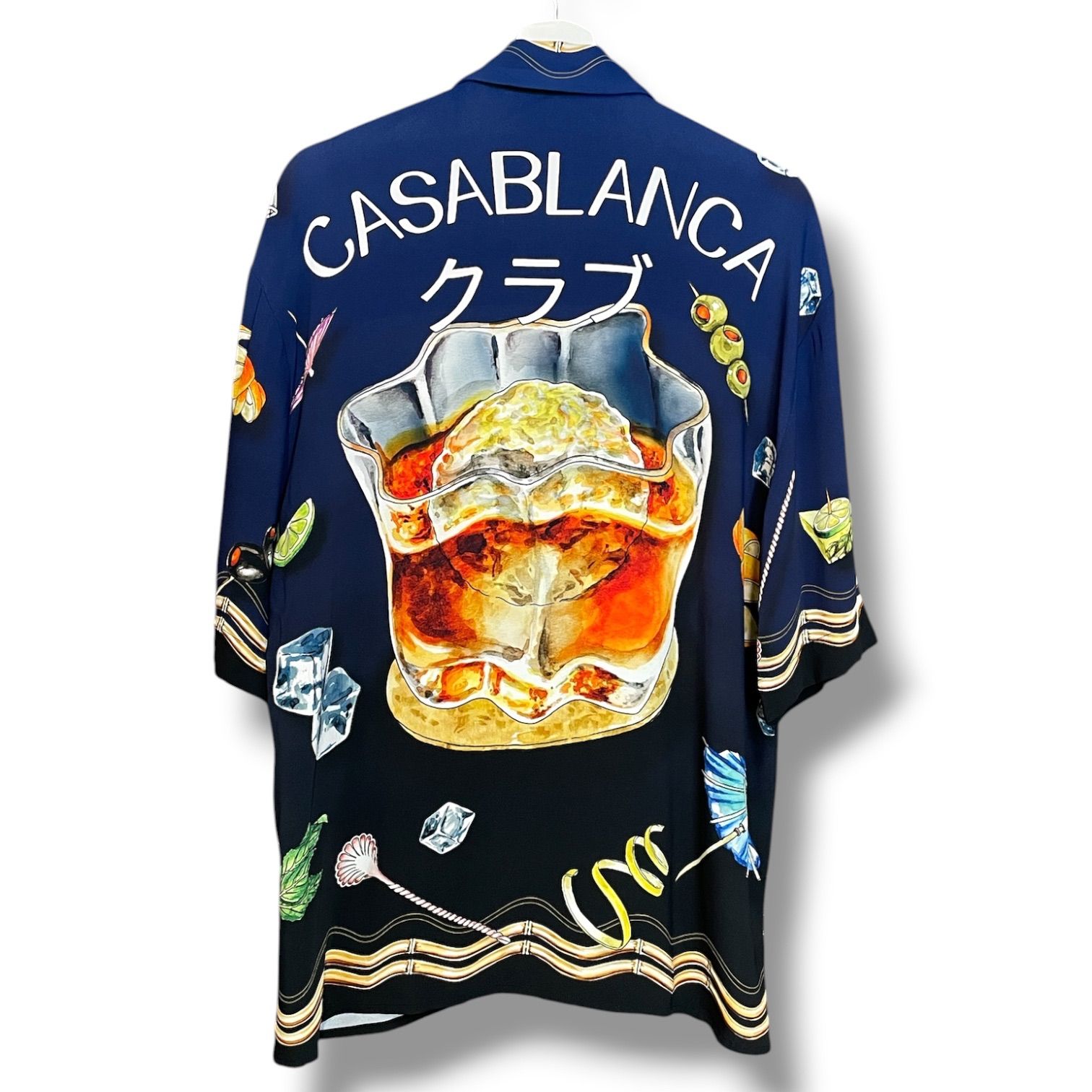 新品 Casablanca カサブランカ 半袖シャツ シルク100% クジラ 【公式通販】