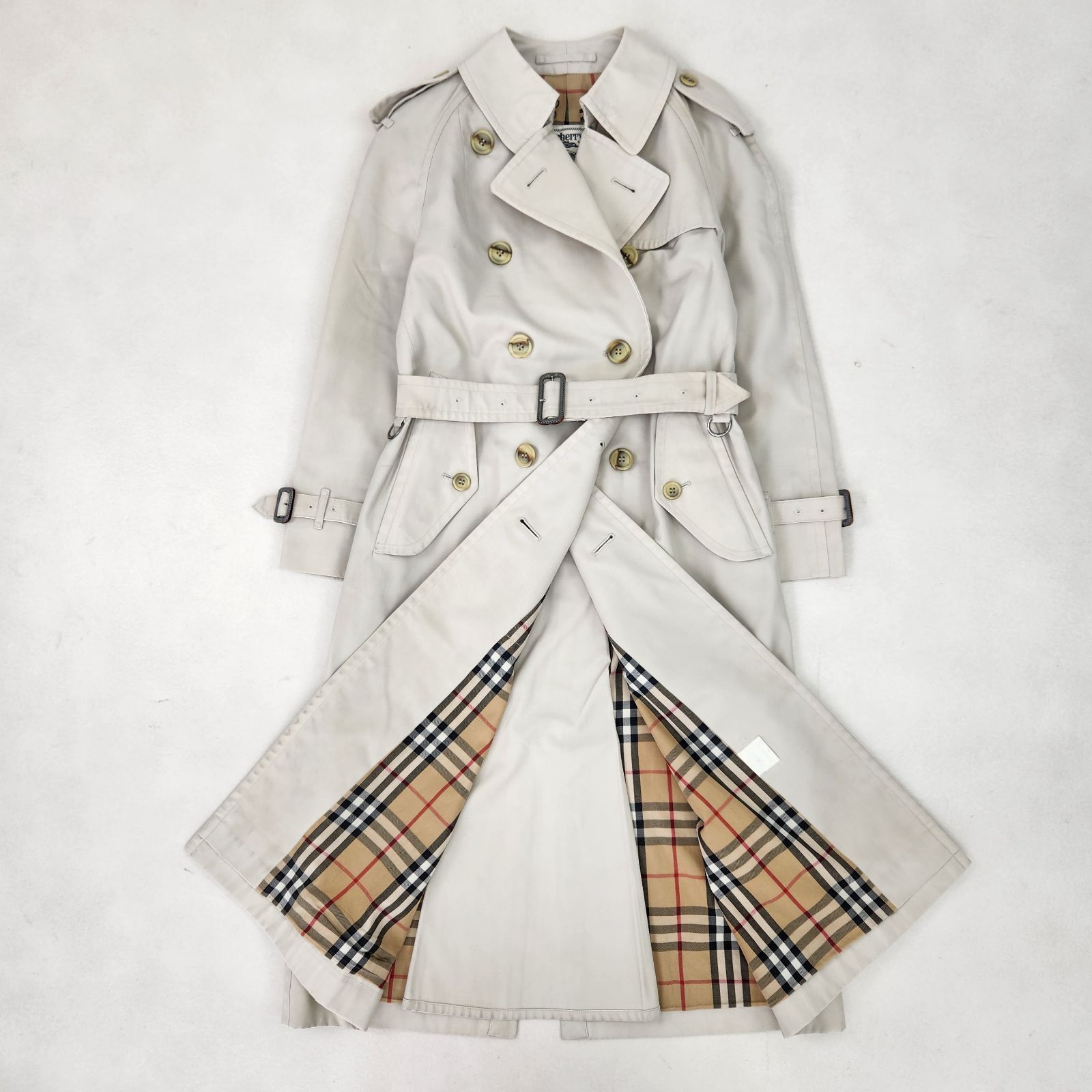 BURBERRY トレンチコート バーバリーズ ヴィンテージ ノバチェック 白