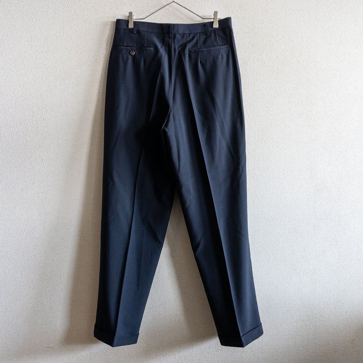 【希少L】90s Ys for men ワイズ 2タック ウールスラックスパンツ 90S/アーカイブ】Y's for men【2タック ワイドテーパード スラックス