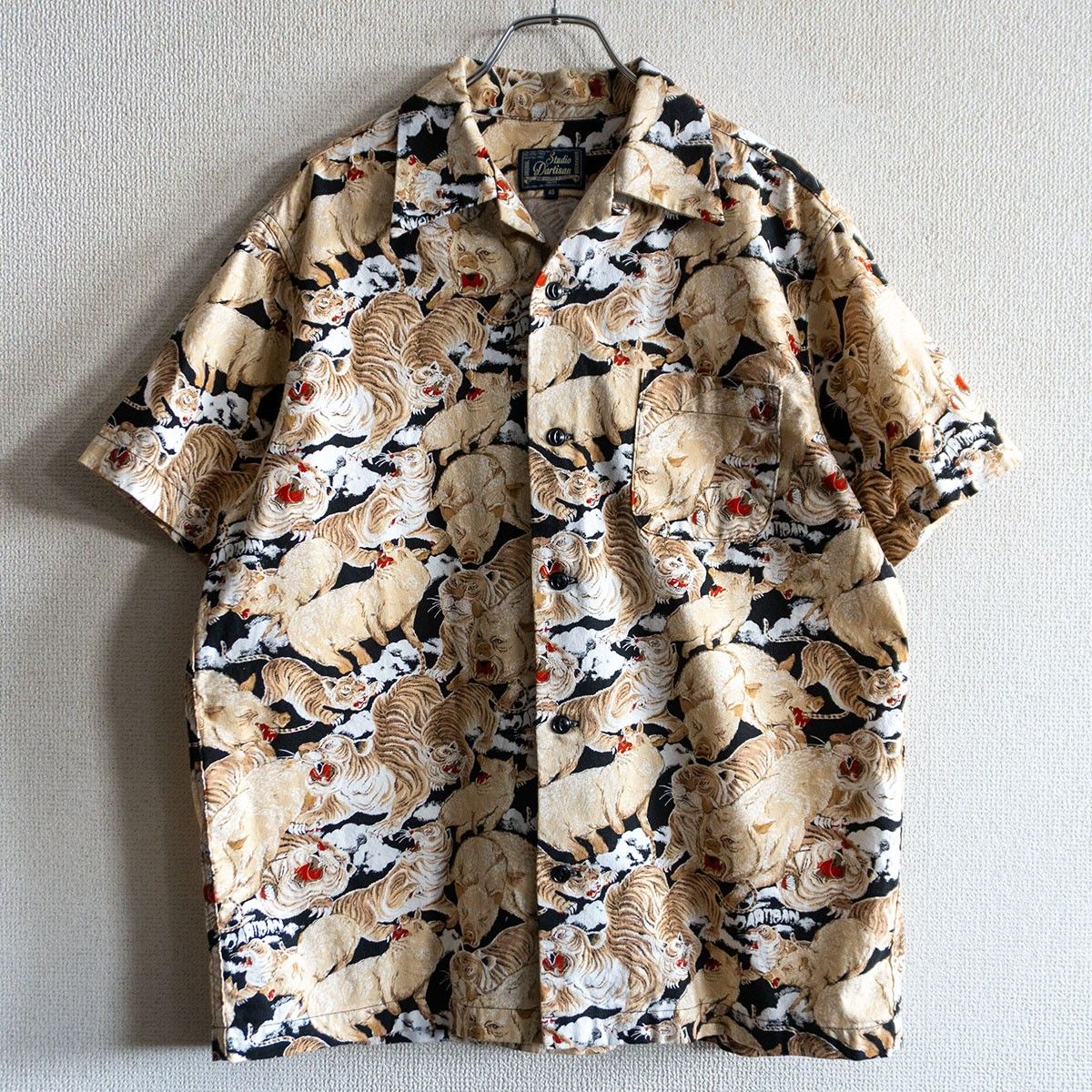 美品】STUDIO D'ARTISAN【ONE HUNDRED PIG ALOHA SHIRT】40 百豚