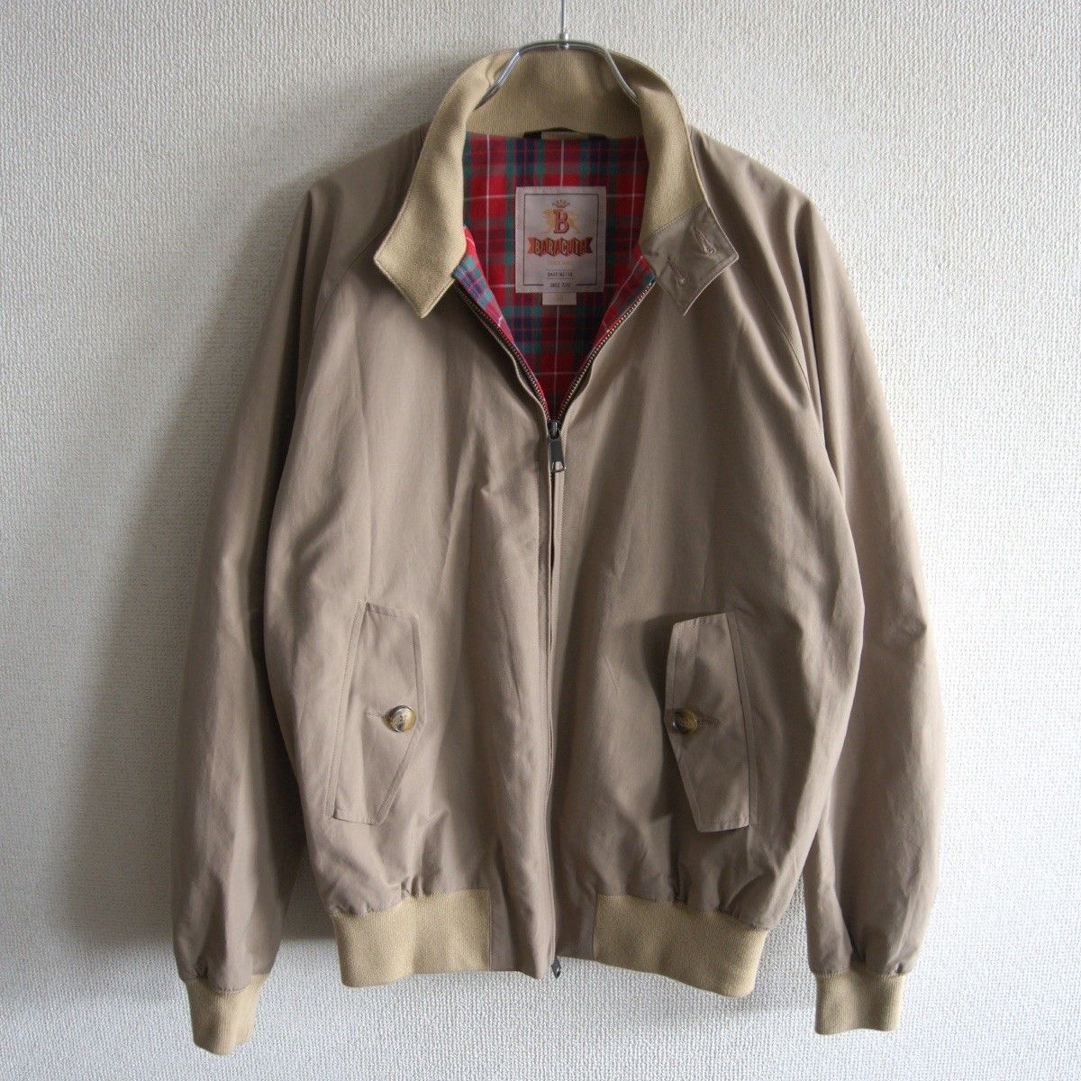 【美品】 BARACUTA 【G9 スウィングトップ ハリントンジャケット】 38 バラクータ タン イングランド製  s2604023 美品】 BARACUTA 【G9 スウィングトップ ハリントンジャケット】 38