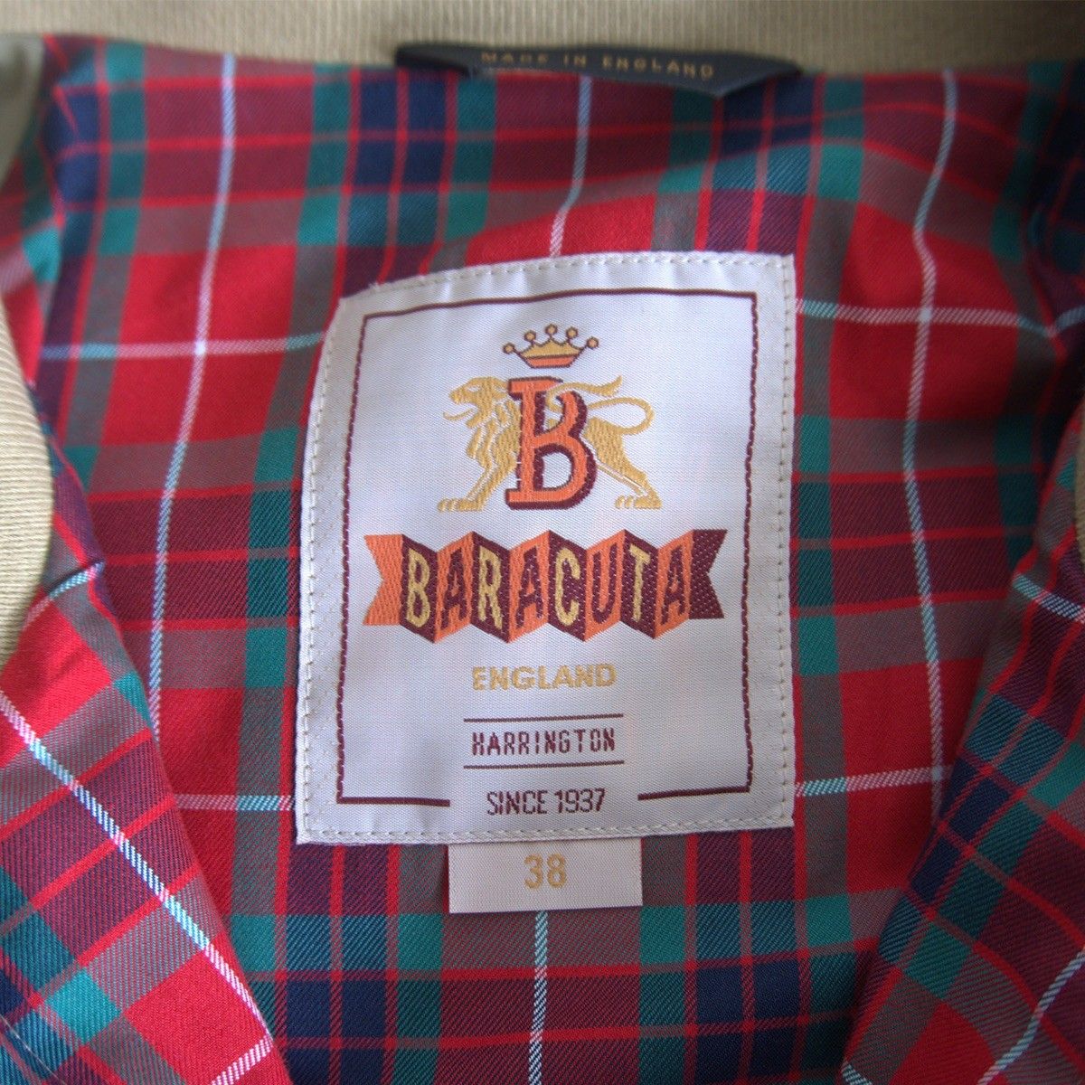 美品】 BARACUTA 【G9 スウィングトップ ハリントンジャケット】 38