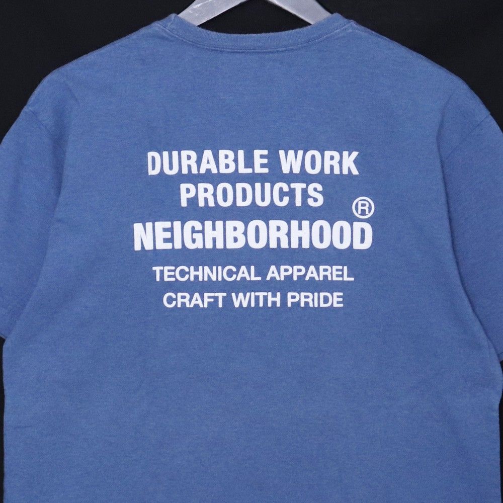 NEIGHBORHOOD DURABLE WORK Tシャツ Mサイズ ブルー - メルカリ