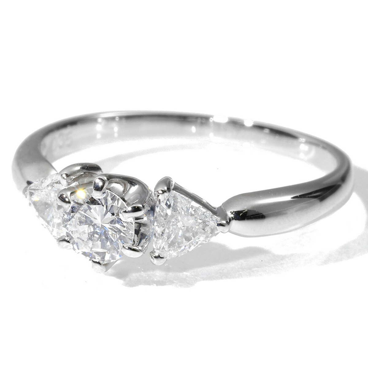 新品仕上済】 ダイヤモンド 0.27ct 0.35ct プラチナ Pt900 リング 13号 