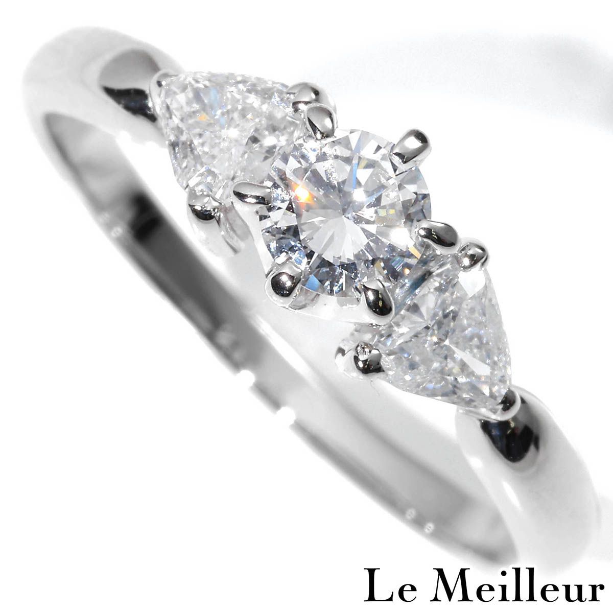 新品仕上済】 ダイヤモンド 0.27ct 0.35ct プラチナ Pt900 リング 13号 
